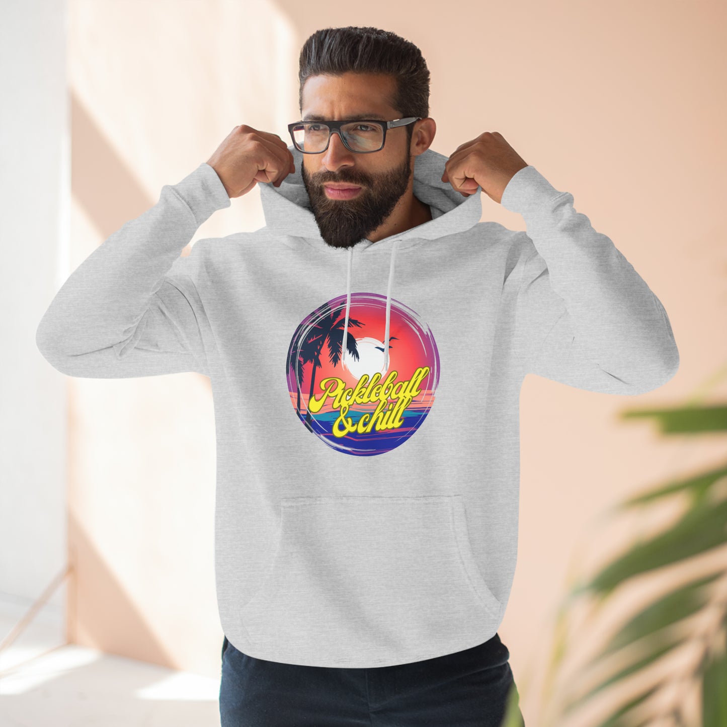 Pickleball & Chill Unisex Premium Pullover Hoodie