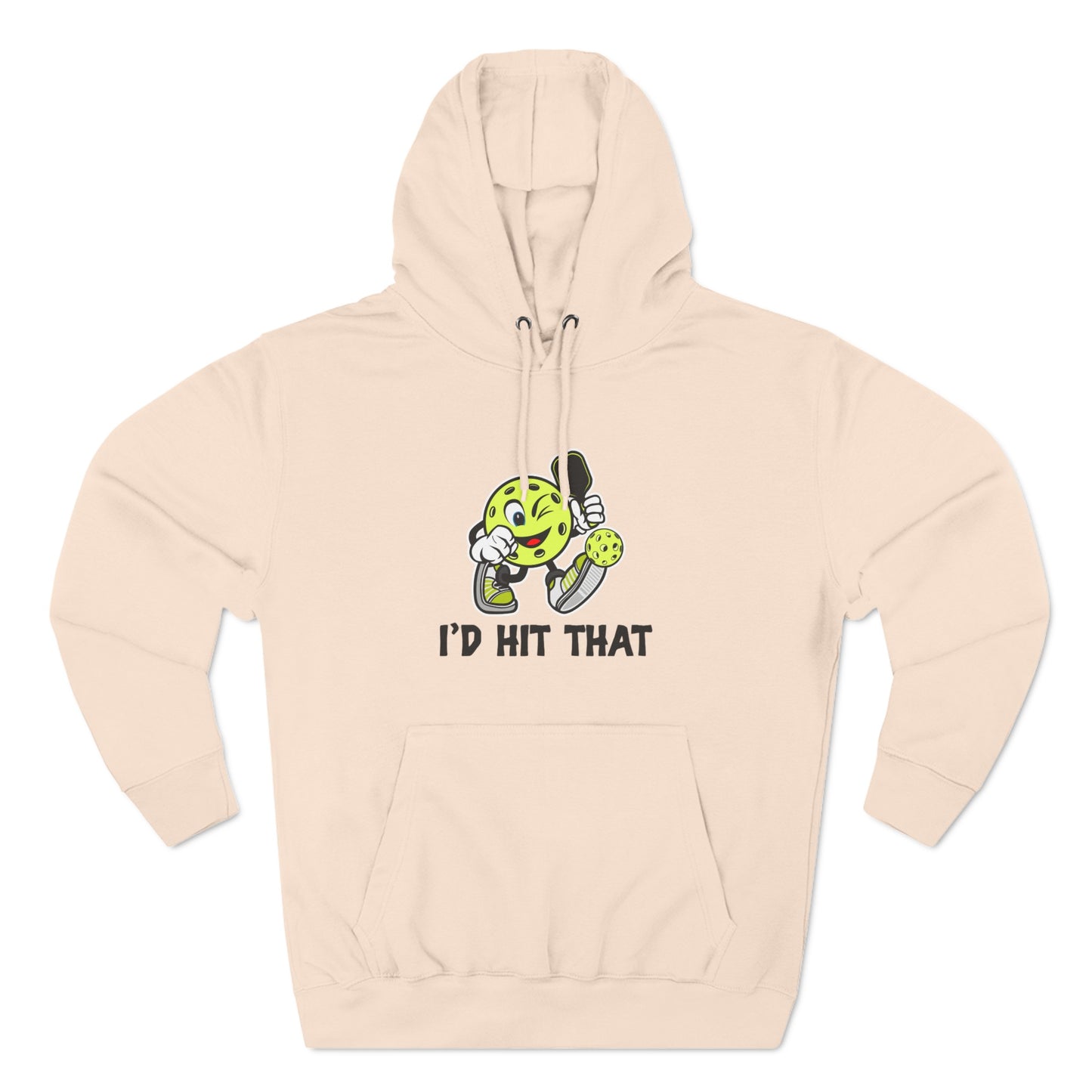 Unisex I'd Hit That Funny Premium Pullover Pickleball Hoodie