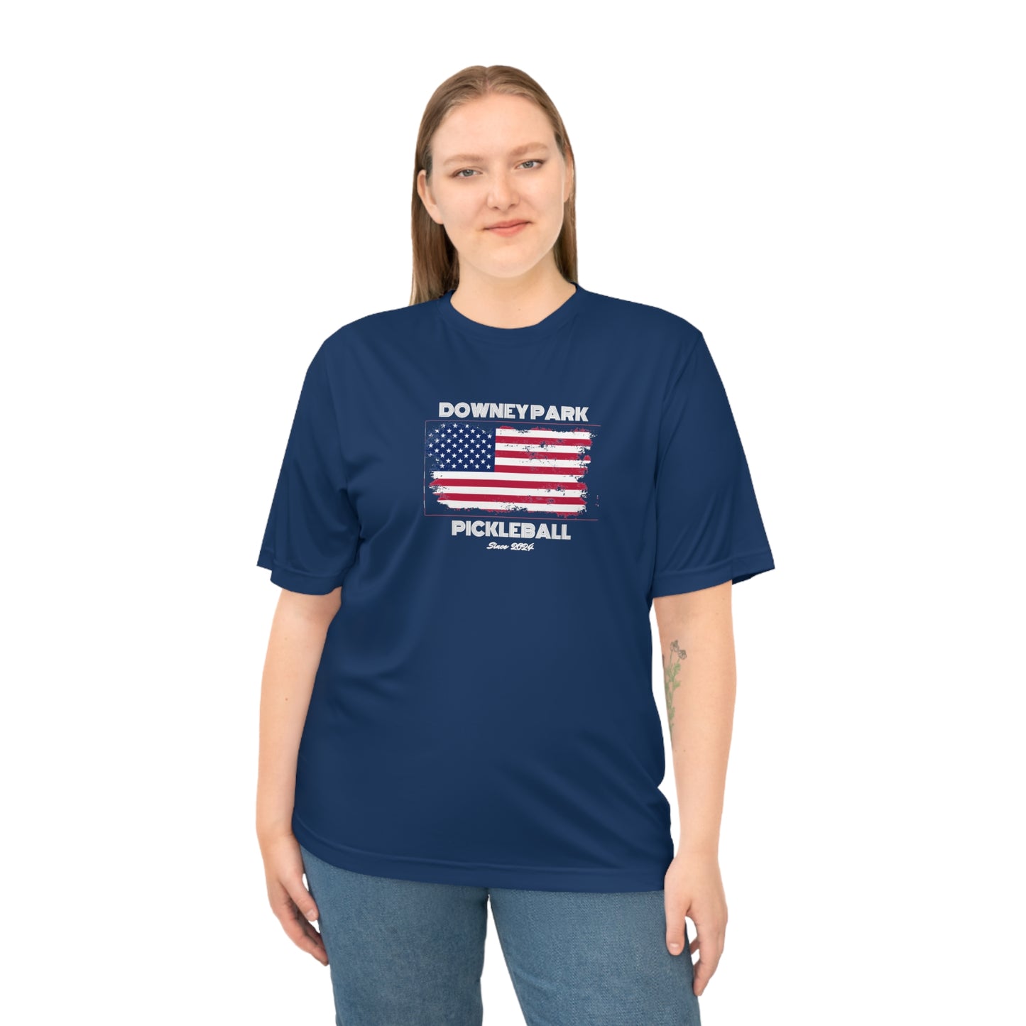 Downey Park Pickleball Since 2024 100% Polyester Moisture Wicking UV Performance T-shirt
