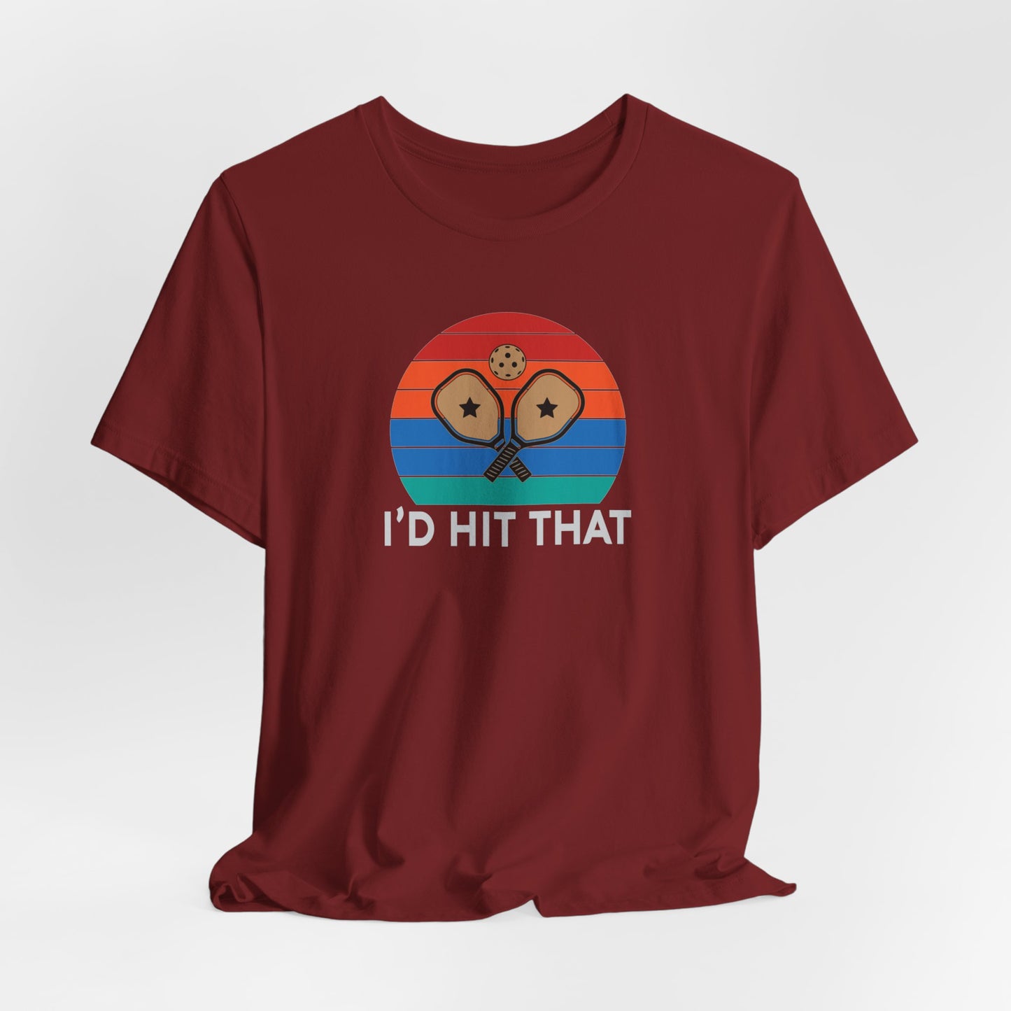 Unisex I'd Hit That Funny Premium Pickleball T-Shirt