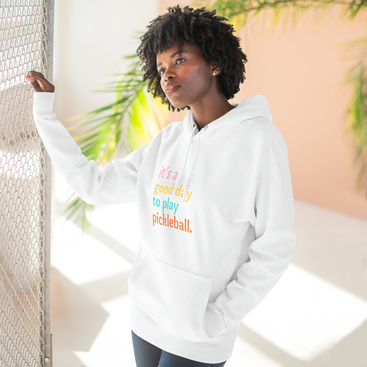 It's A Good Day To Play Pickleball Super Cute Unisex Premium Pullover Hoodie