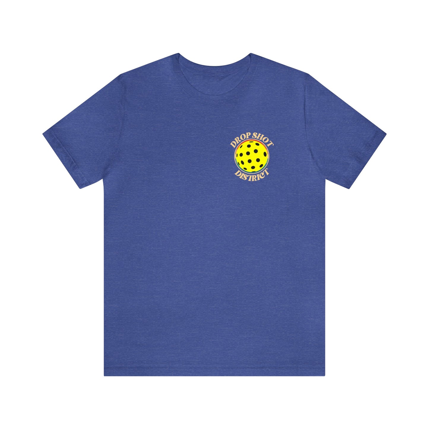 Unisex Drop Shot District Pickleball Logo Premium T-Shirt