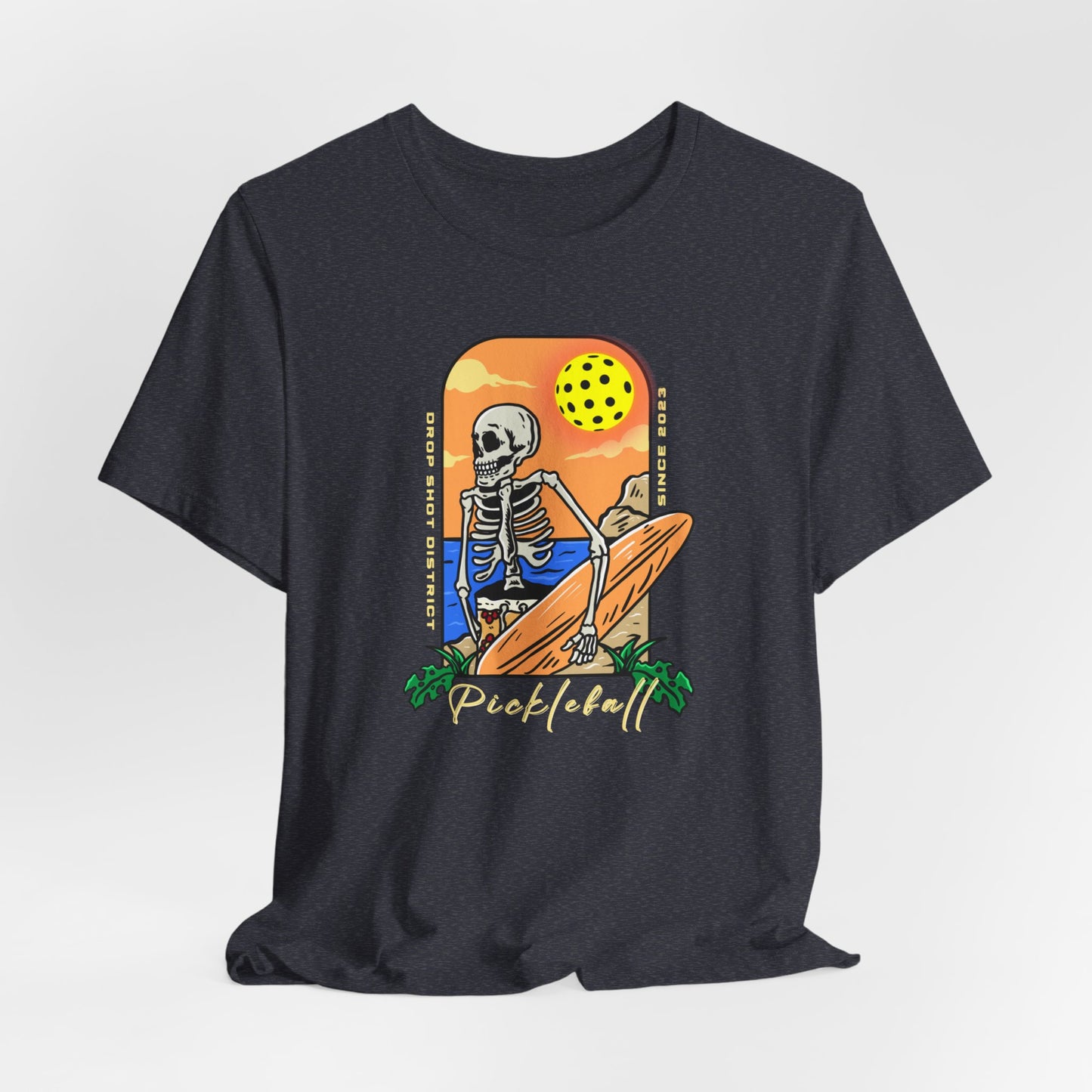 Unisex Pickleball Skeleton Premium T-Shirt