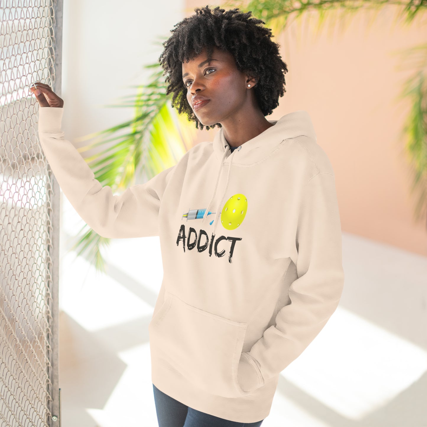 Pickleball Addict Unisex Premium Pullover Hoodie | Addicted
