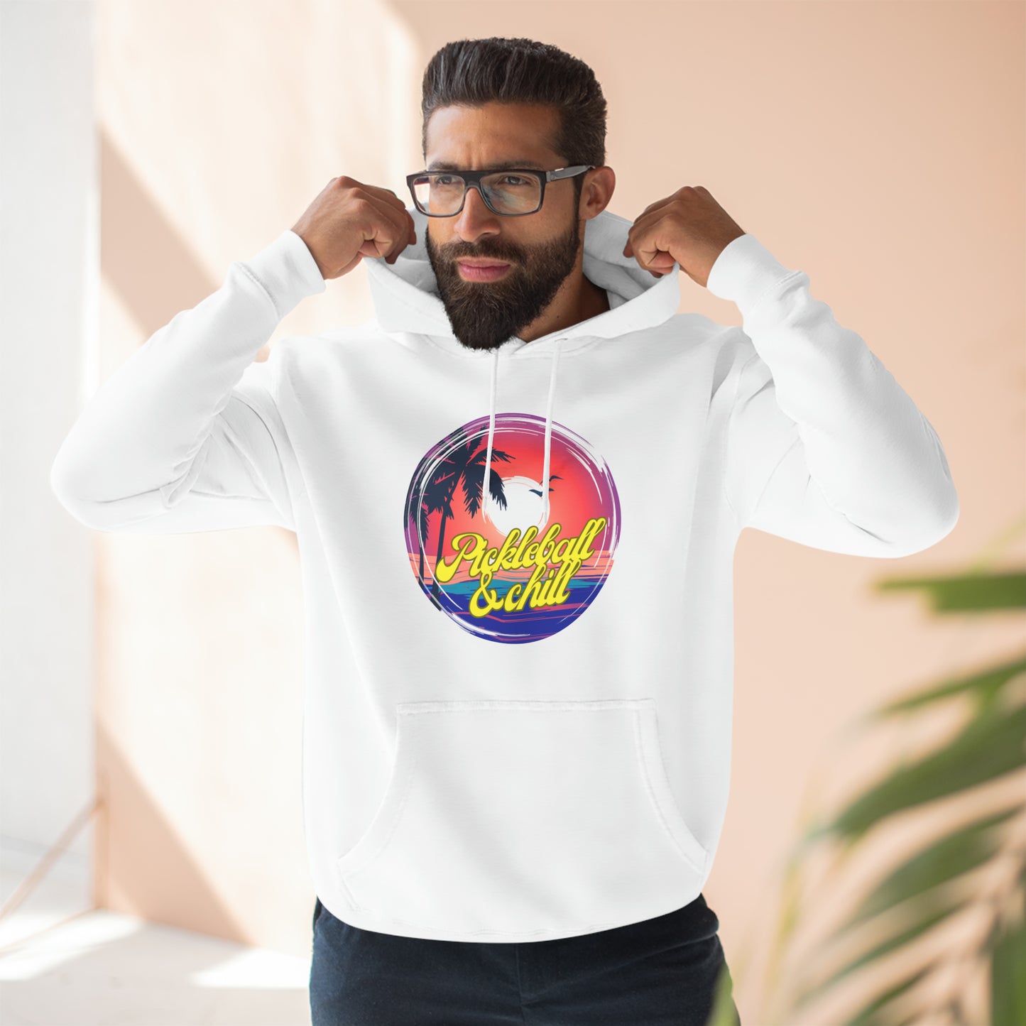Pickleball & Chill Unisex Premium Pullover Hoodie