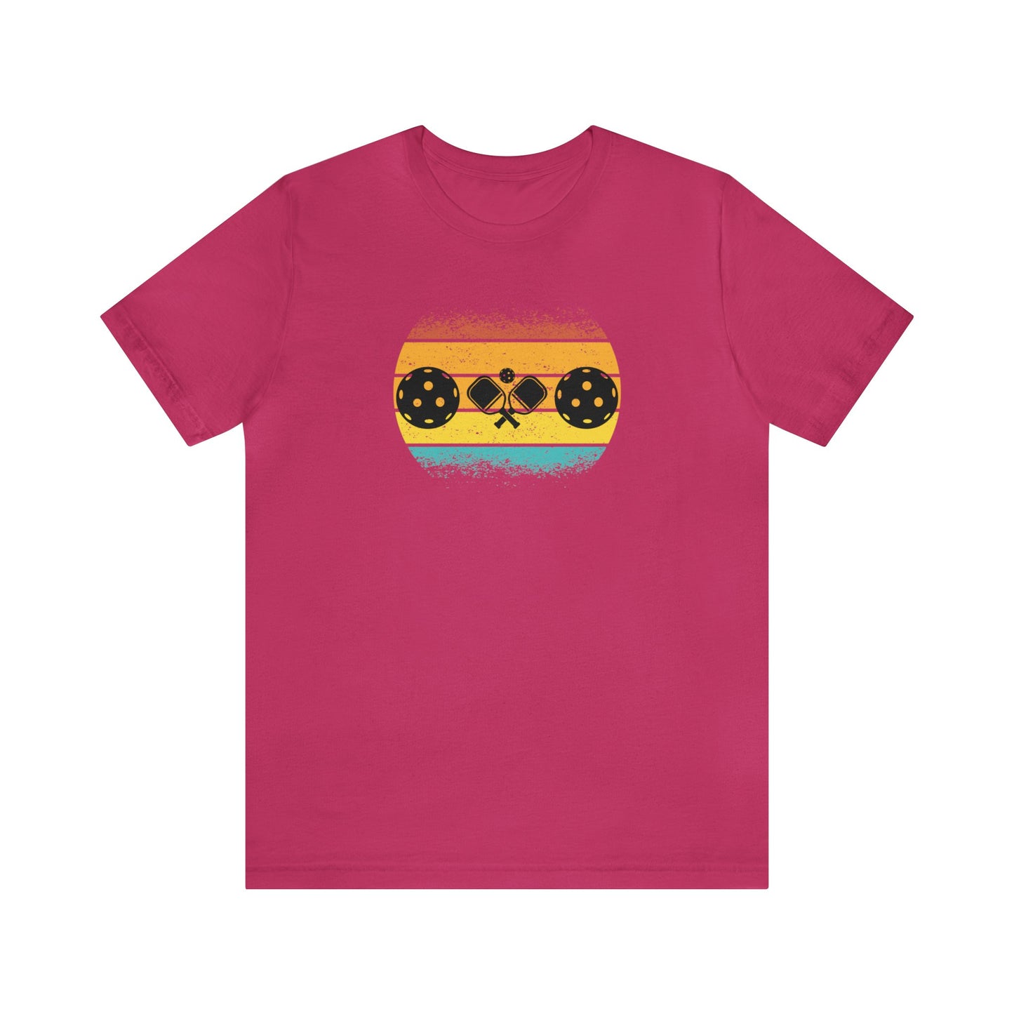 Unisex Tropical Pickleball Sunset Gorgeous Premium T-Shirt
