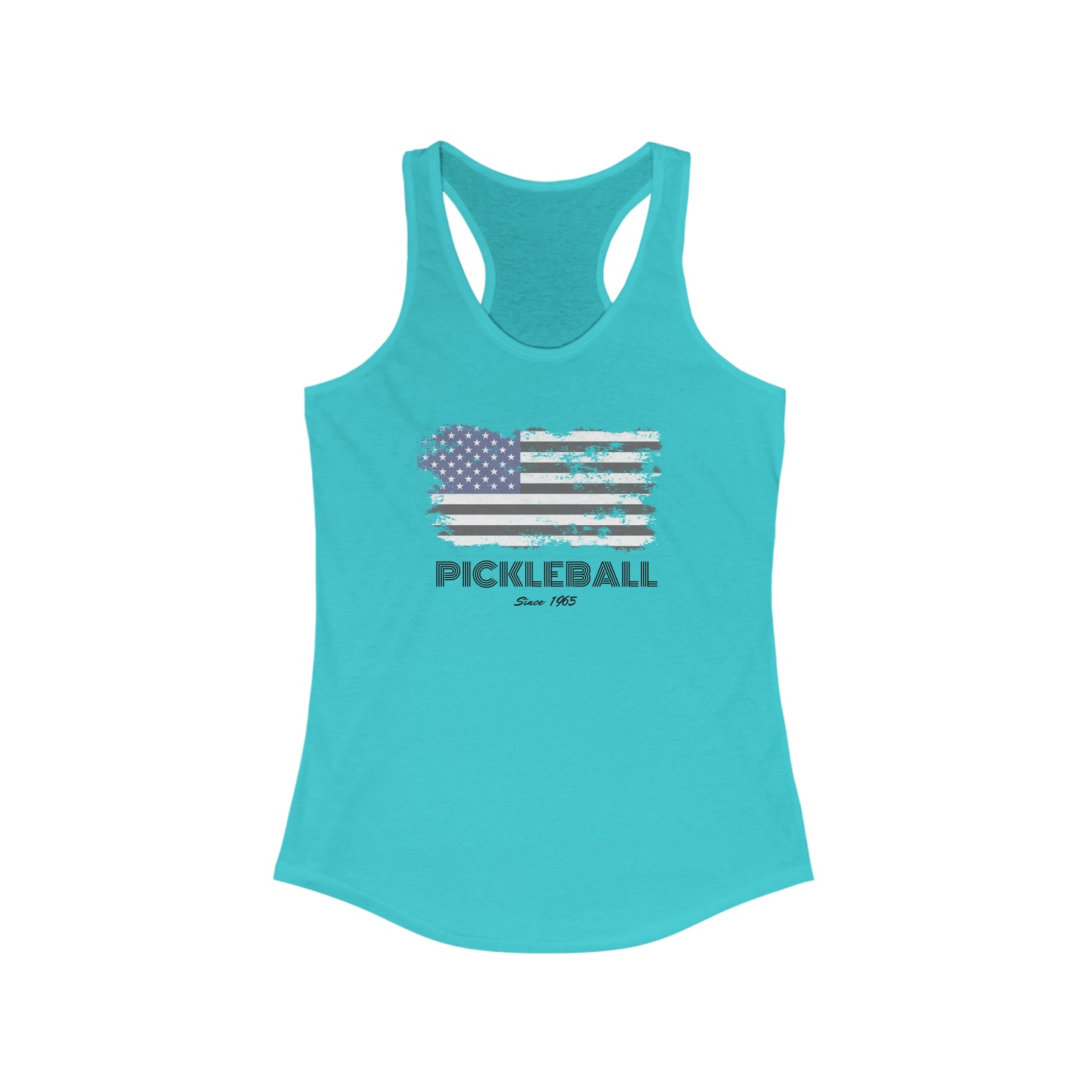American Flag USA Pickleball Since 1965 Patriotic Pickleball Tank Top