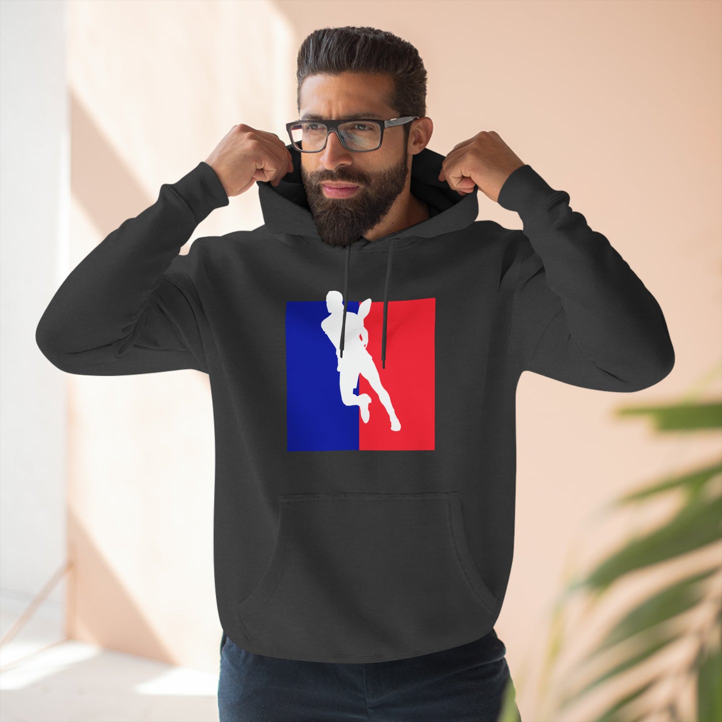 Unisex Pickleball Player Logo Premium Pullover Pickleball Hoodie