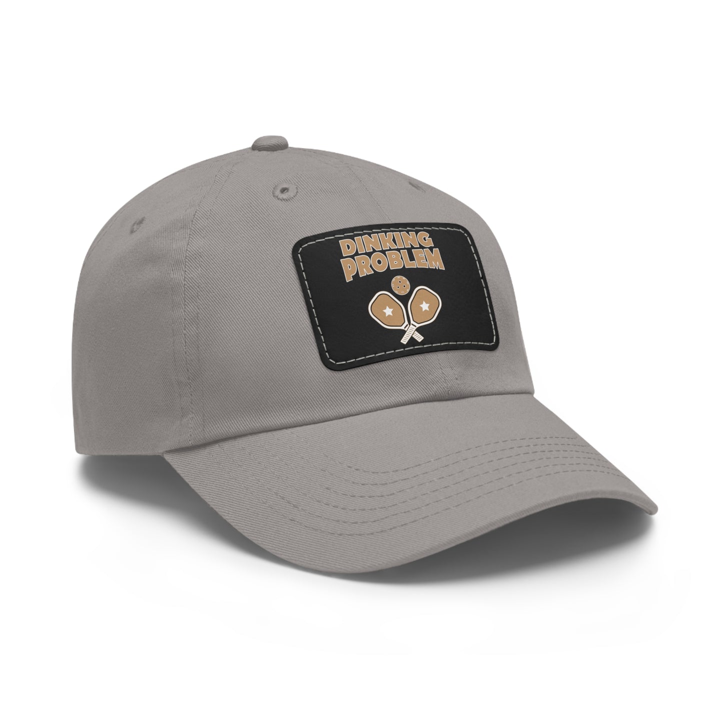 Witty, cute, gorgeous cap - Dinking Problem Hat with Leather Patch