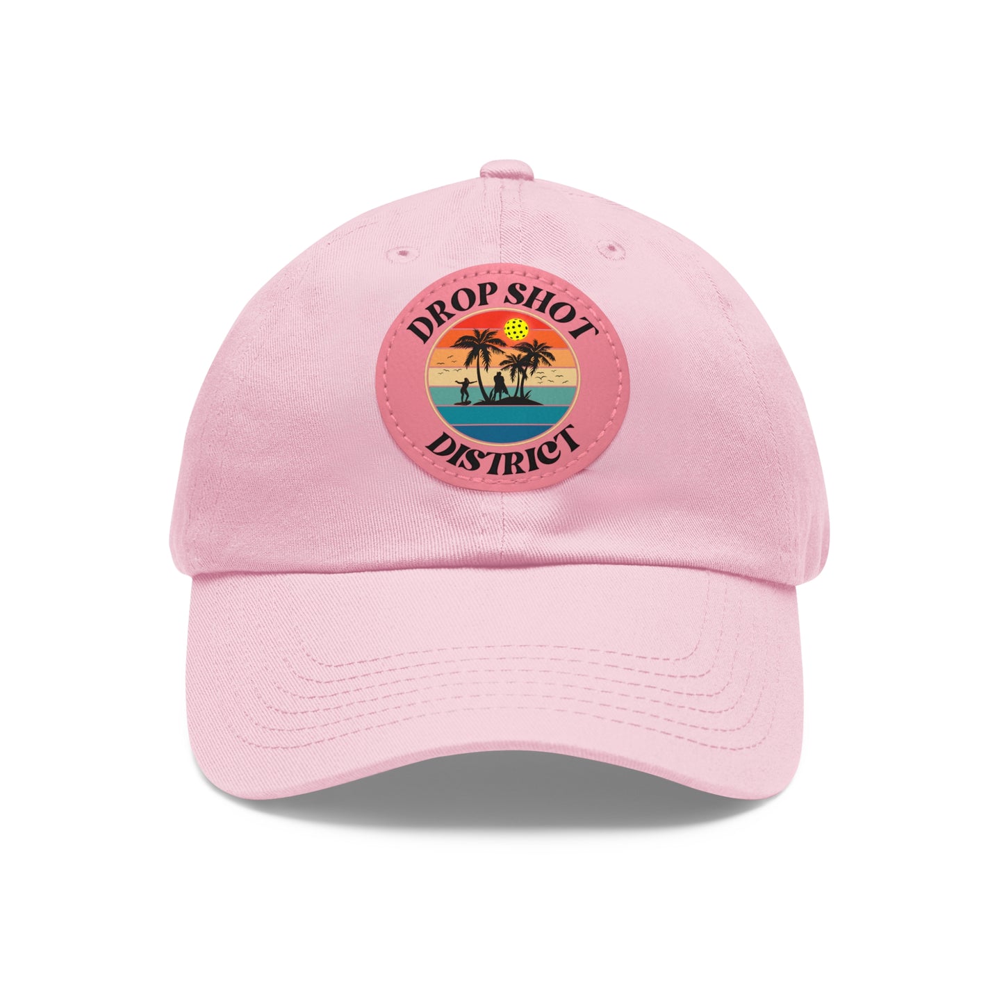Drop Shot District Logo Pickleball Hat with Leather Patch