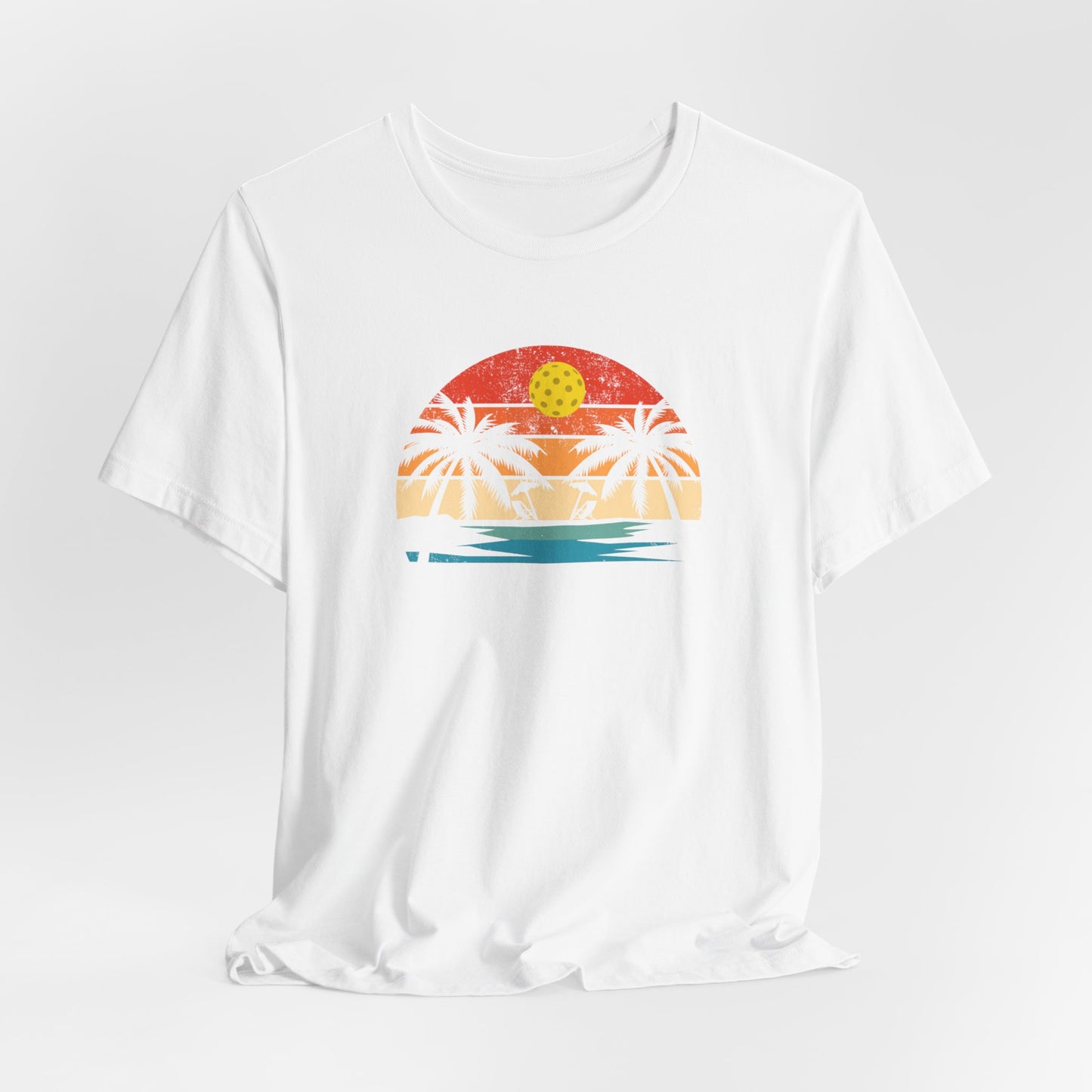 Unisex Beautiful Pickleball Sunset Premium T-Shirt