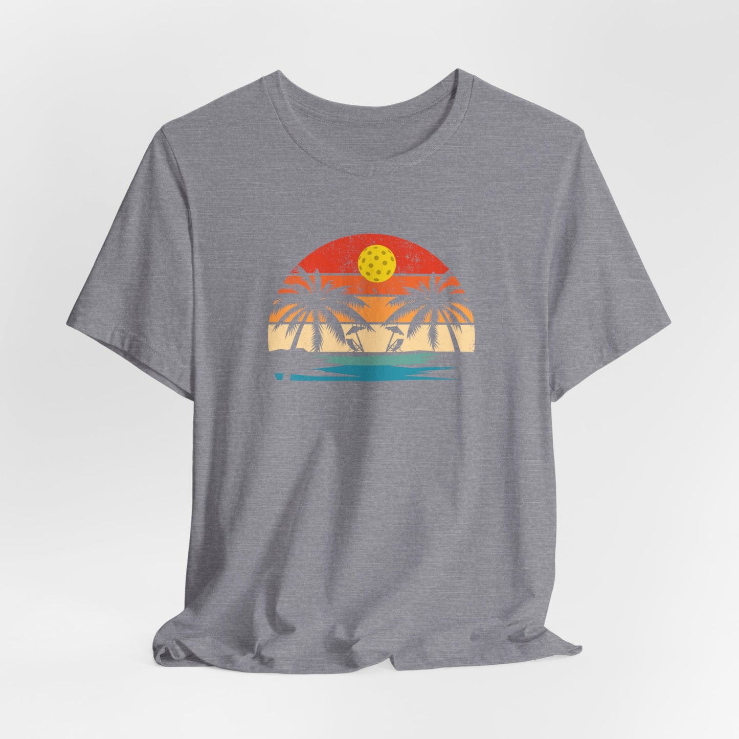Unisex Beautiful Pickleball Sunset Premium T-Shirt