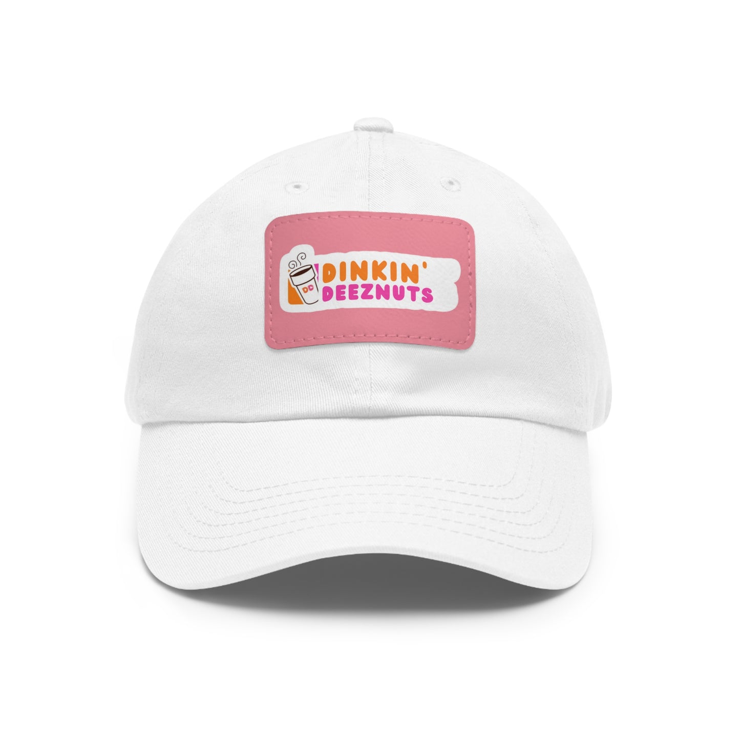 Dinkin Deeznuts Funny Pickleball Hat with Leather Patch | Dinking