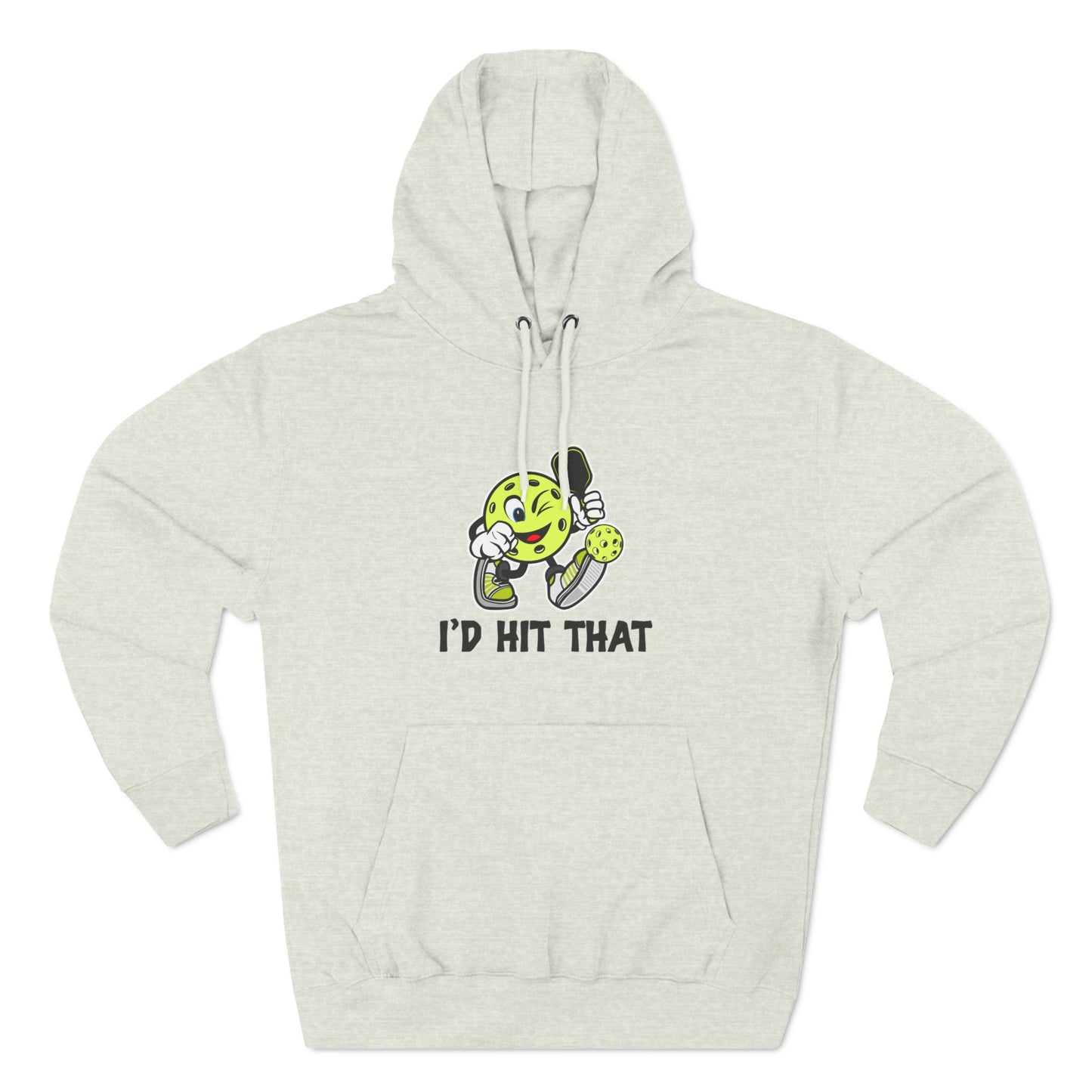 Unisex I'd Hit That Funny Premium Pullover Pickleball Hoodie