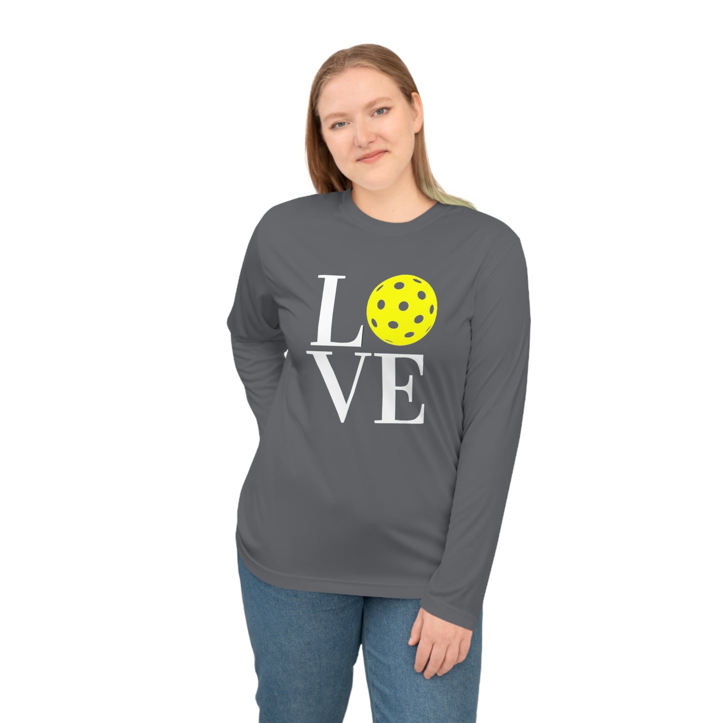 LOVE Pickleball Super Cute Unisex Performance Long Sleeve Shirt