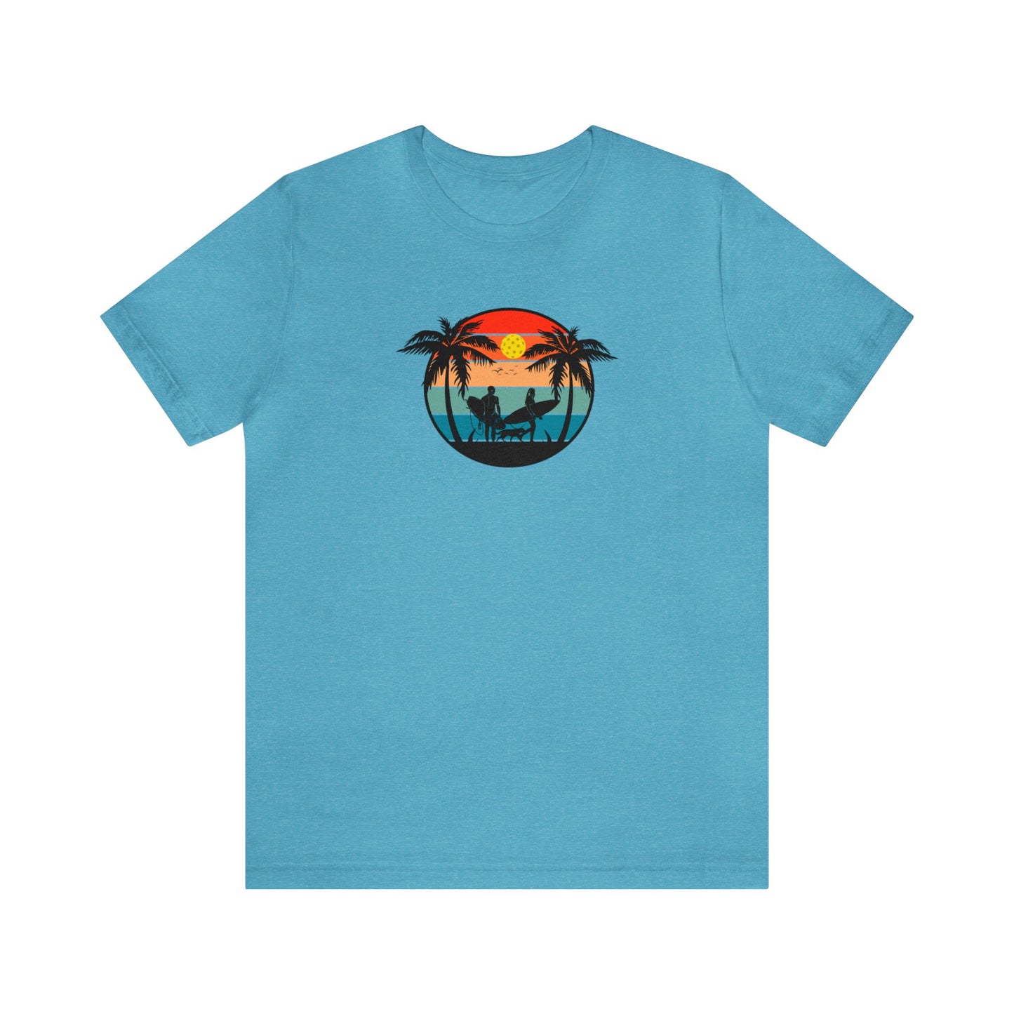 Unisex Pickleball Life Premium T-Shirt Beautiful Pickleball Sunset
