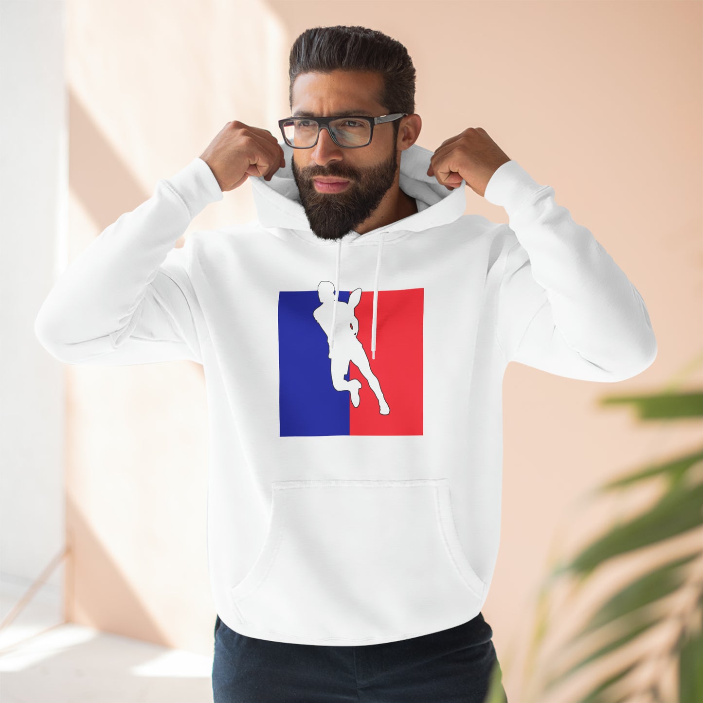 Unisex Pickleball Player Logo Premium Pullover Pickleball Hoodie