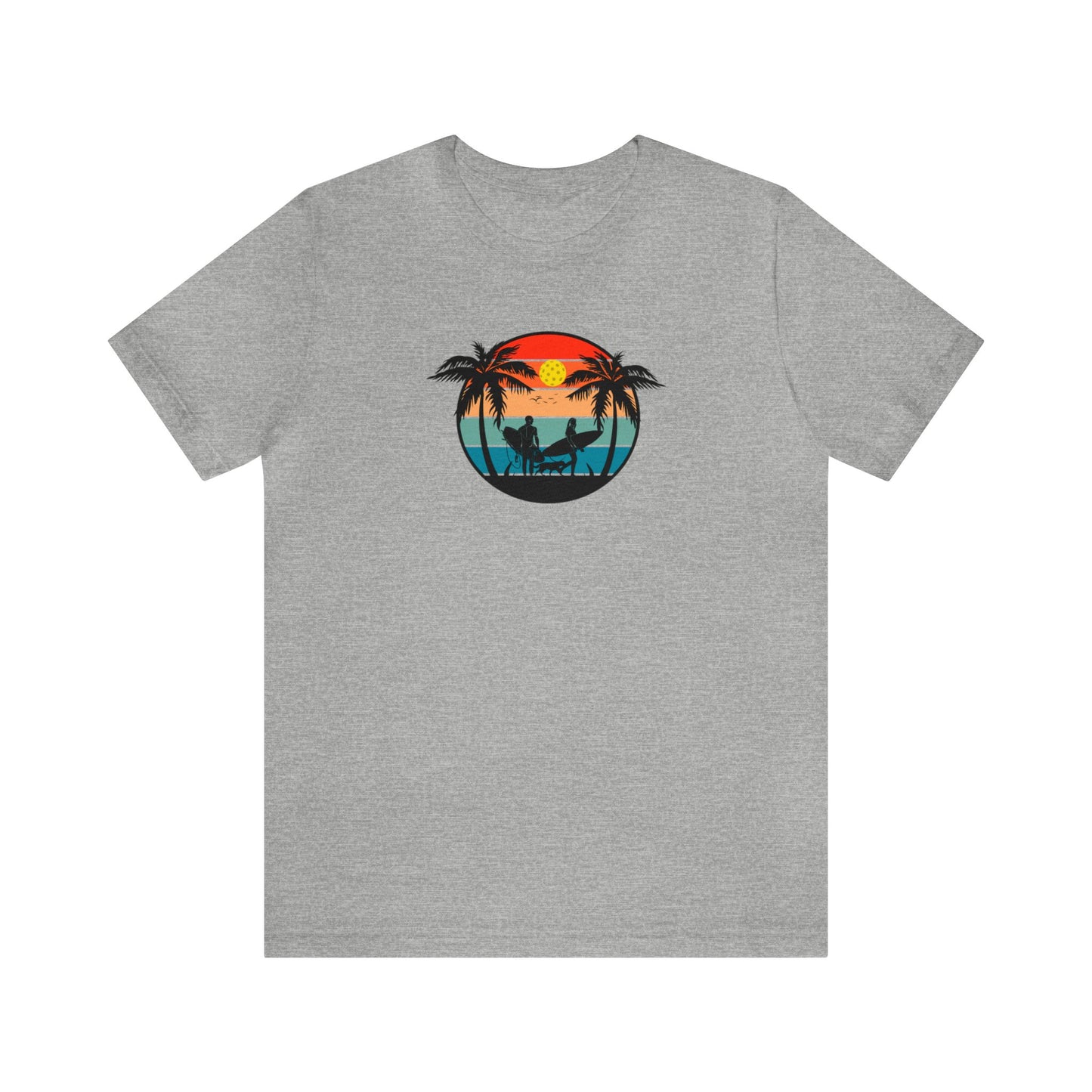 Unisex Pickleball Life Premium T-Shirt Beautiful Pickleball Sunset