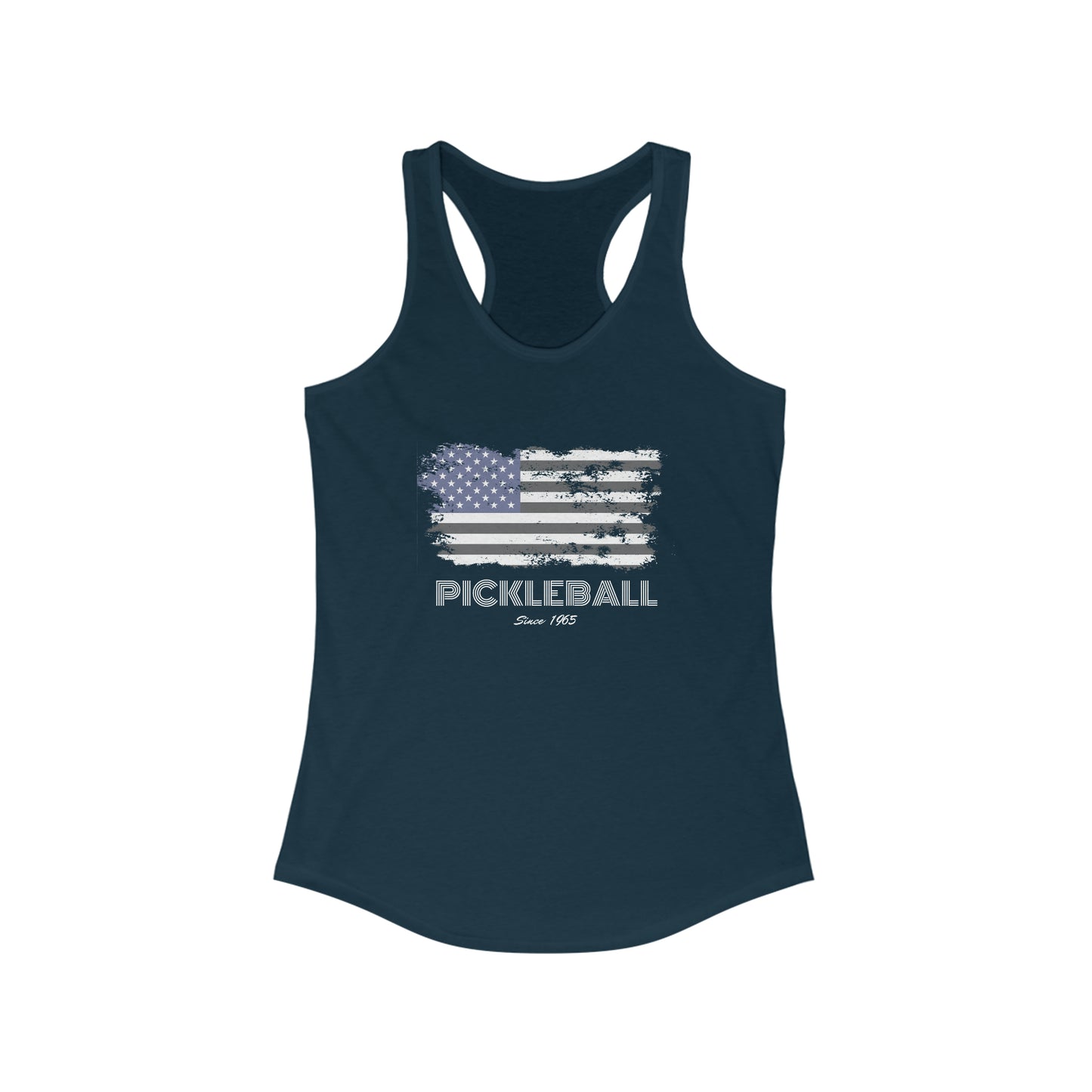 American Flag USA Pickleball Since 1965 Patriotic Pickleball Tank Top