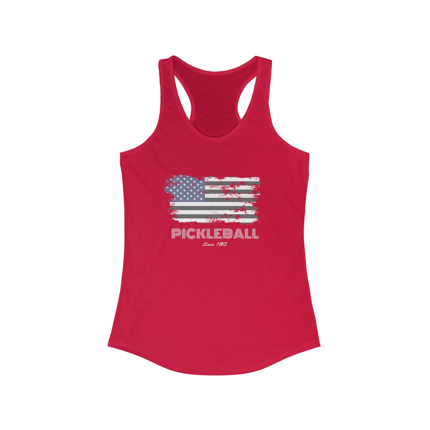 American Flag USA Pickleball Since 1965 Patriotic Pickleball Tank Top