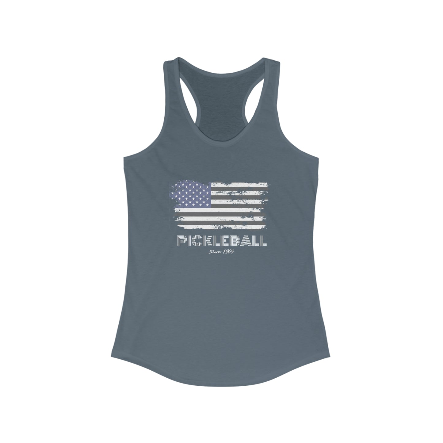 American Flag USA Pickleball Since 1965 Patriotic Pickleball Tank Top