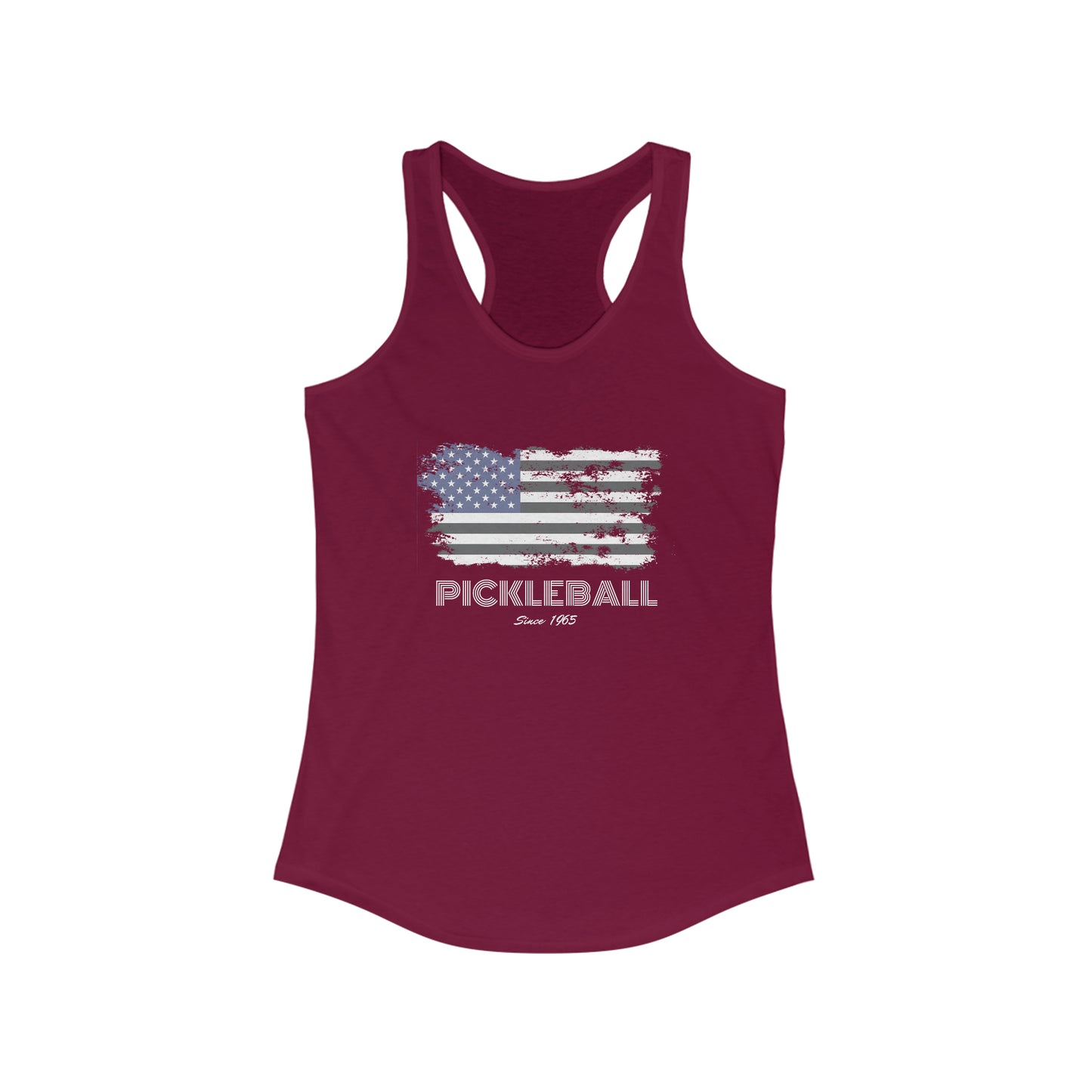 American Flag USA Pickleball Since 1965 Patriotic Pickleball Tank Top