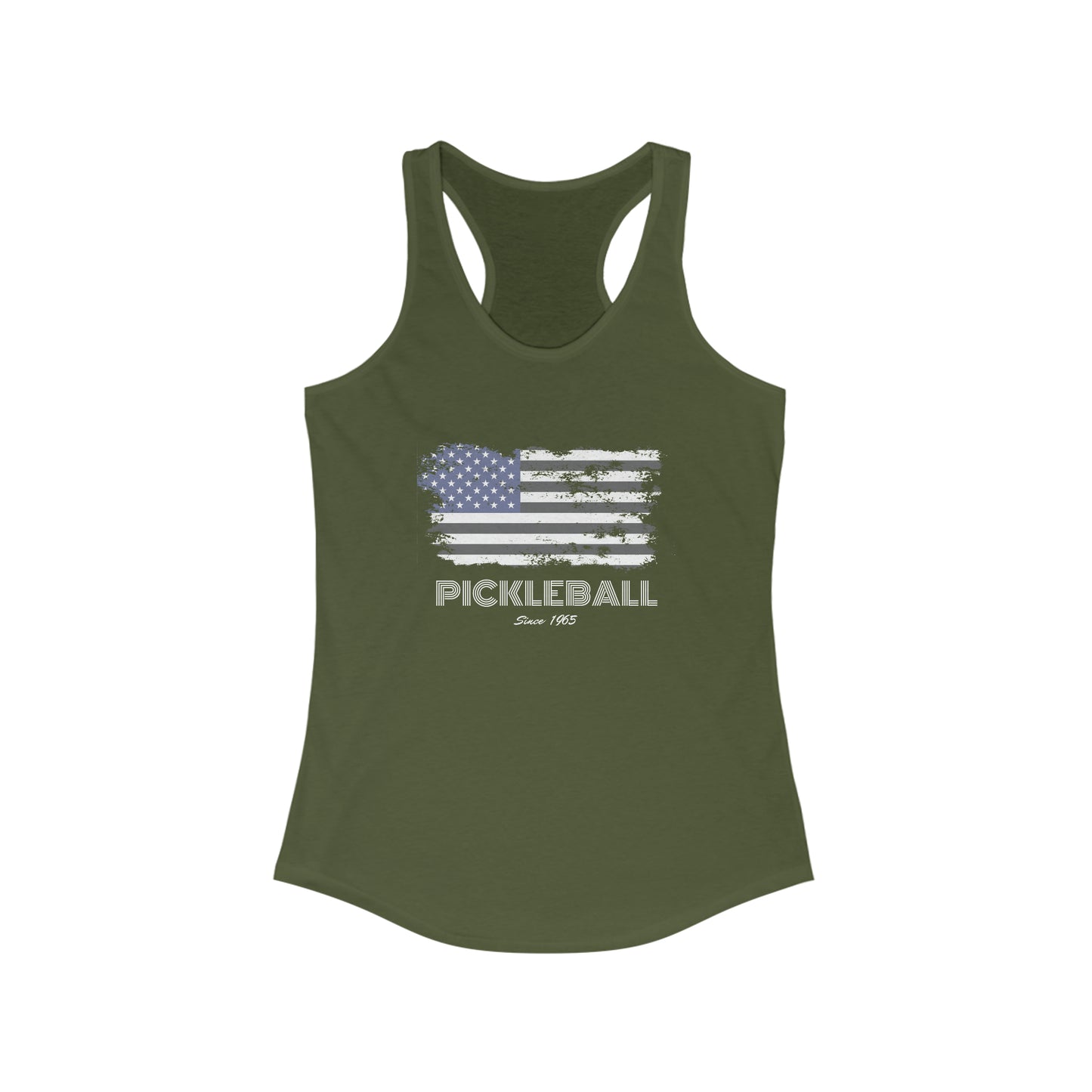 American Flag USA Pickleball Since 1965 Patriotic Pickleball Tank Top