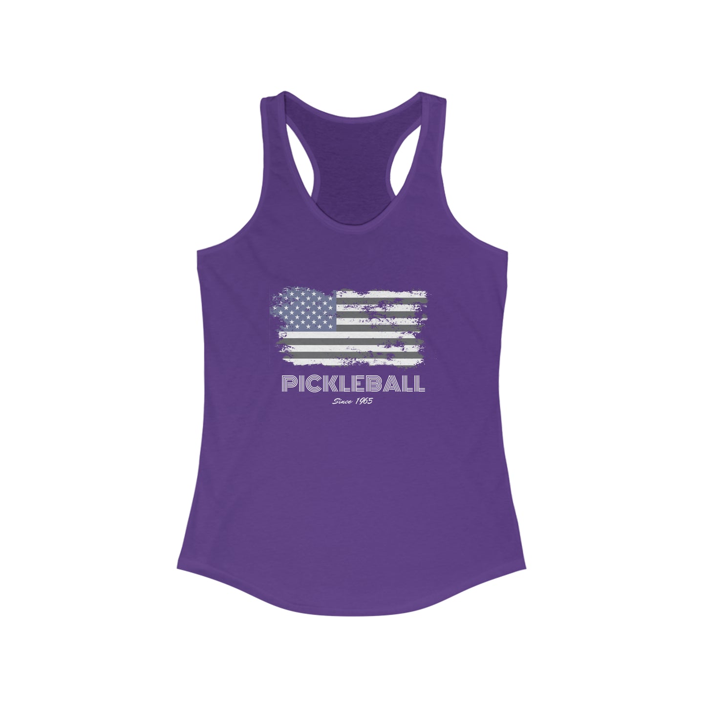 American Flag USA Pickleball Since 1965 Patriotic Pickleball Tank Top