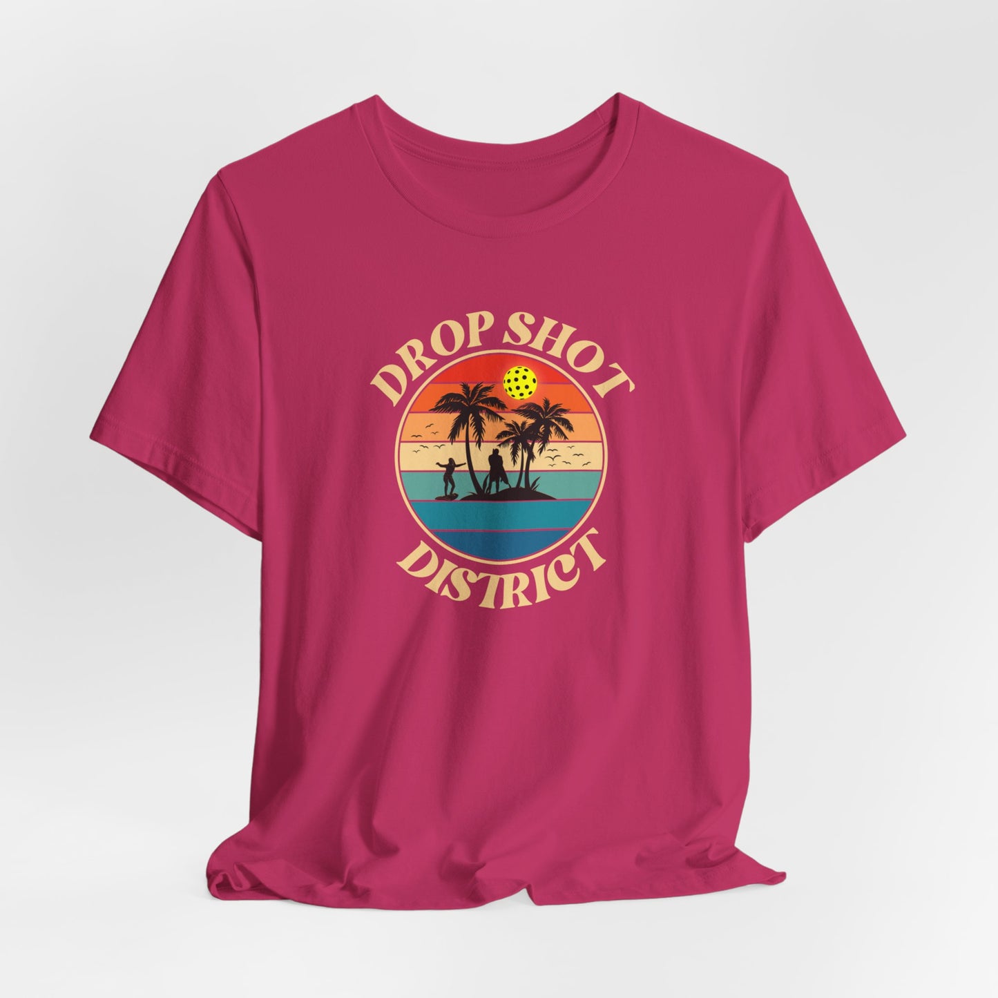 Unisex Drop Shot District Logo Premium Pickleball T-Shirt
