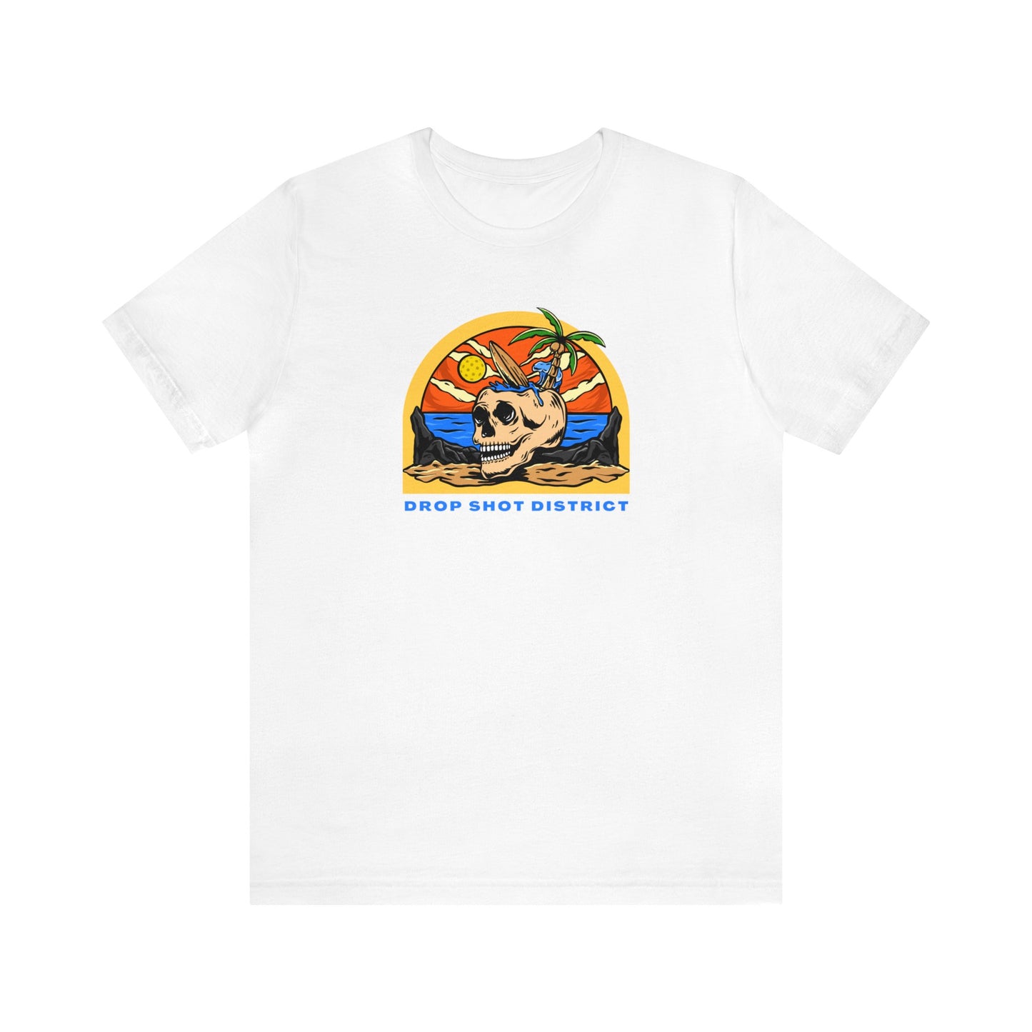 Unisex Drop Shot District Skeleton Premium Pickleball T-Shirt