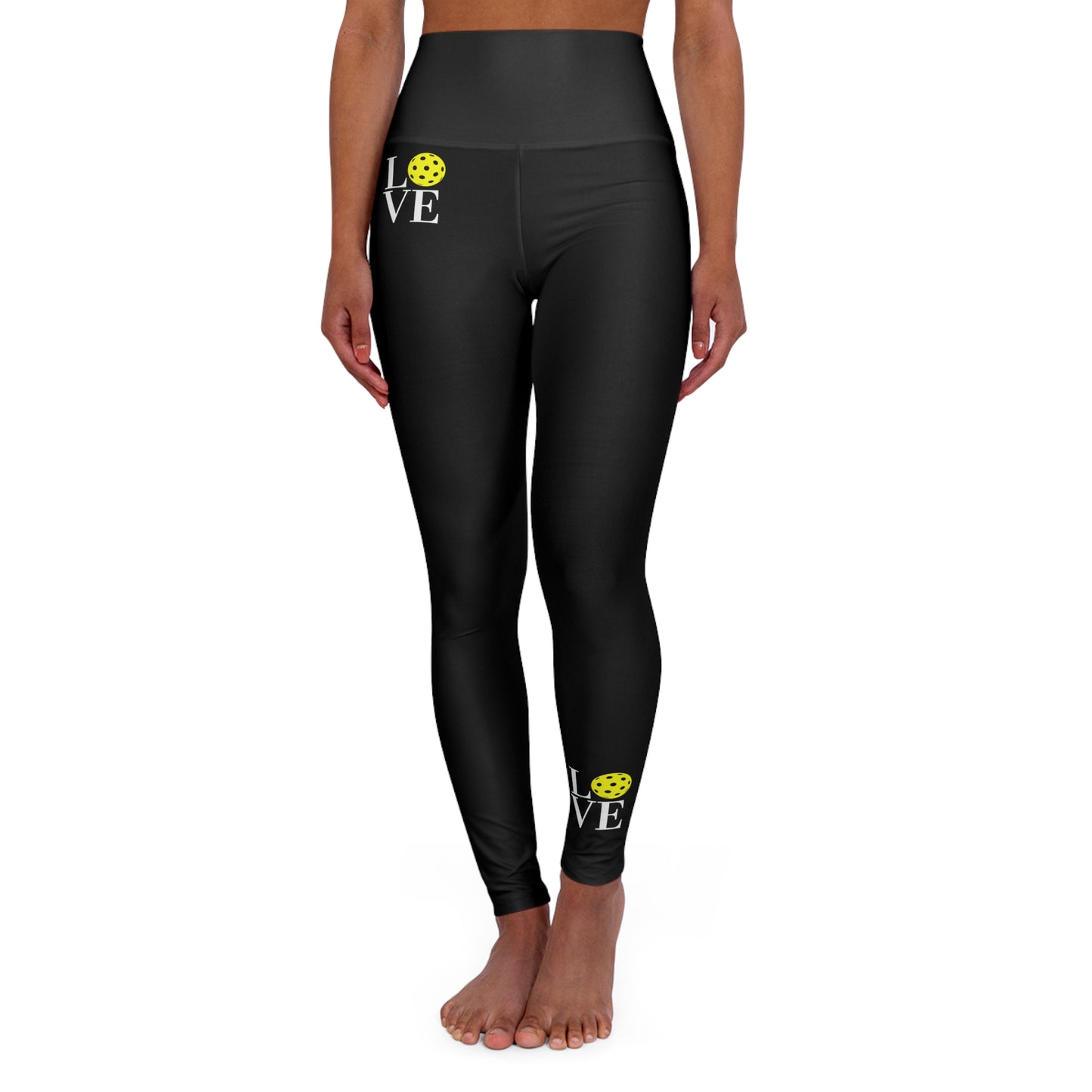 LOVE Pickleball Super Cute High Waisted Yoga Pickleball Leggings Skinny Fitting Pants Apparel
