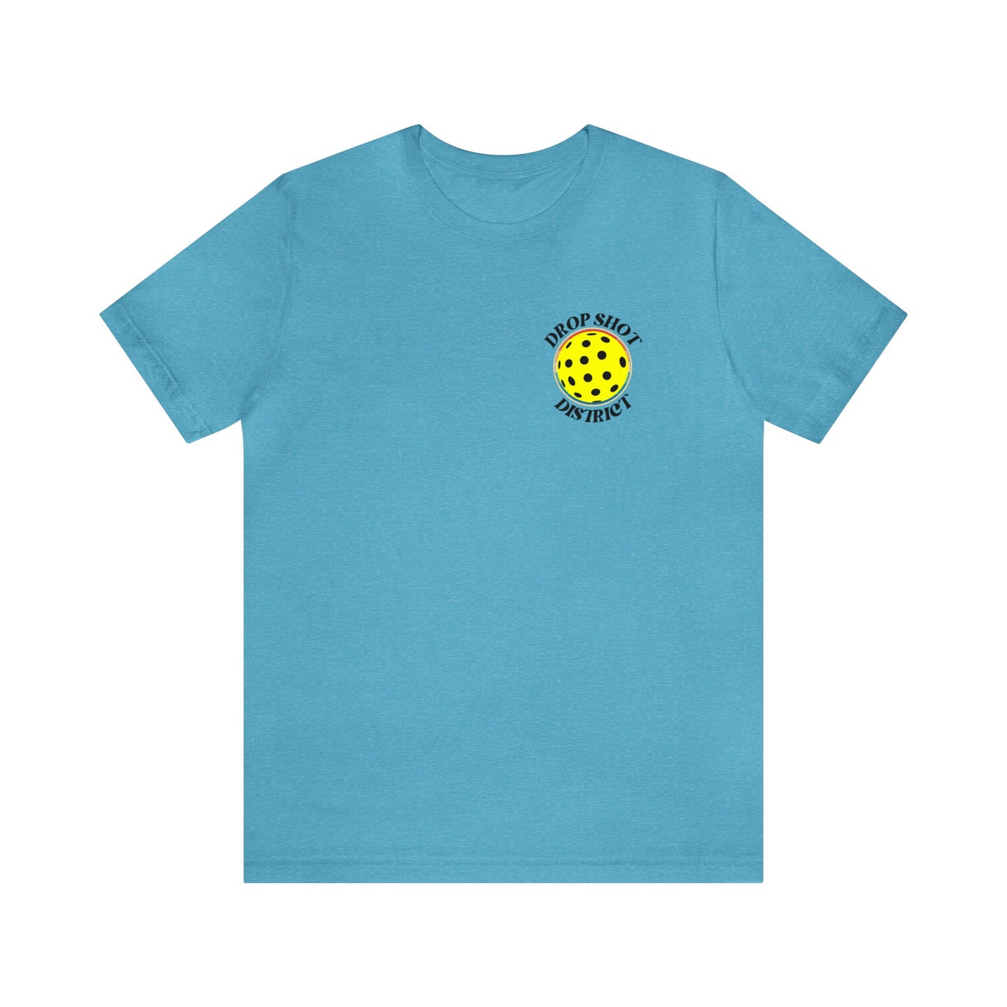 Unisex Drop Shot District Pickleball Logo Premium T-Shirt
