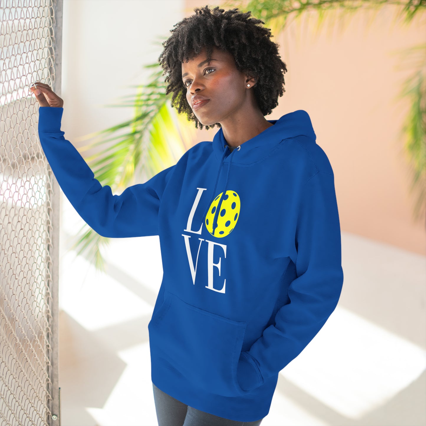 Unisex LOVE Pickleball Super Cute Premium Pullover Hoodie