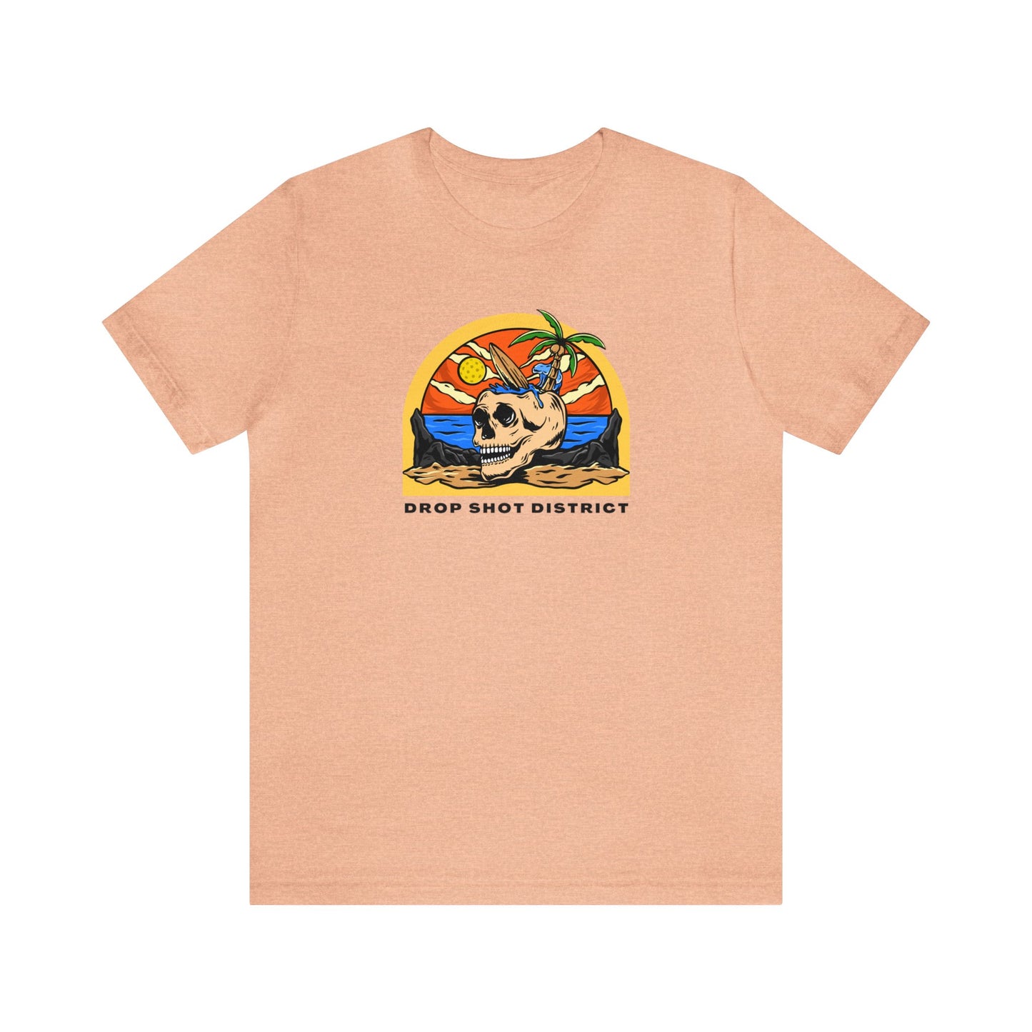 Unisex Drop Shot District Skeleton Premium Pickleball T-Shirt