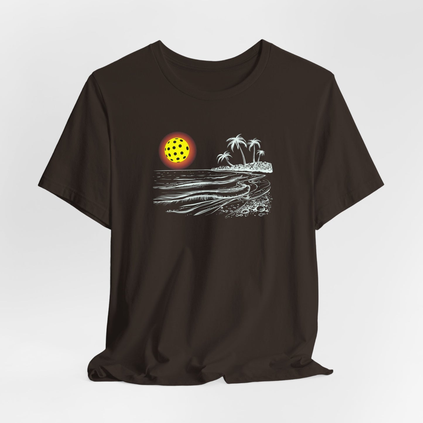 Unisex Pickleball Sun Beach Vibes Beautiful Premium Pickleball T-Shirt