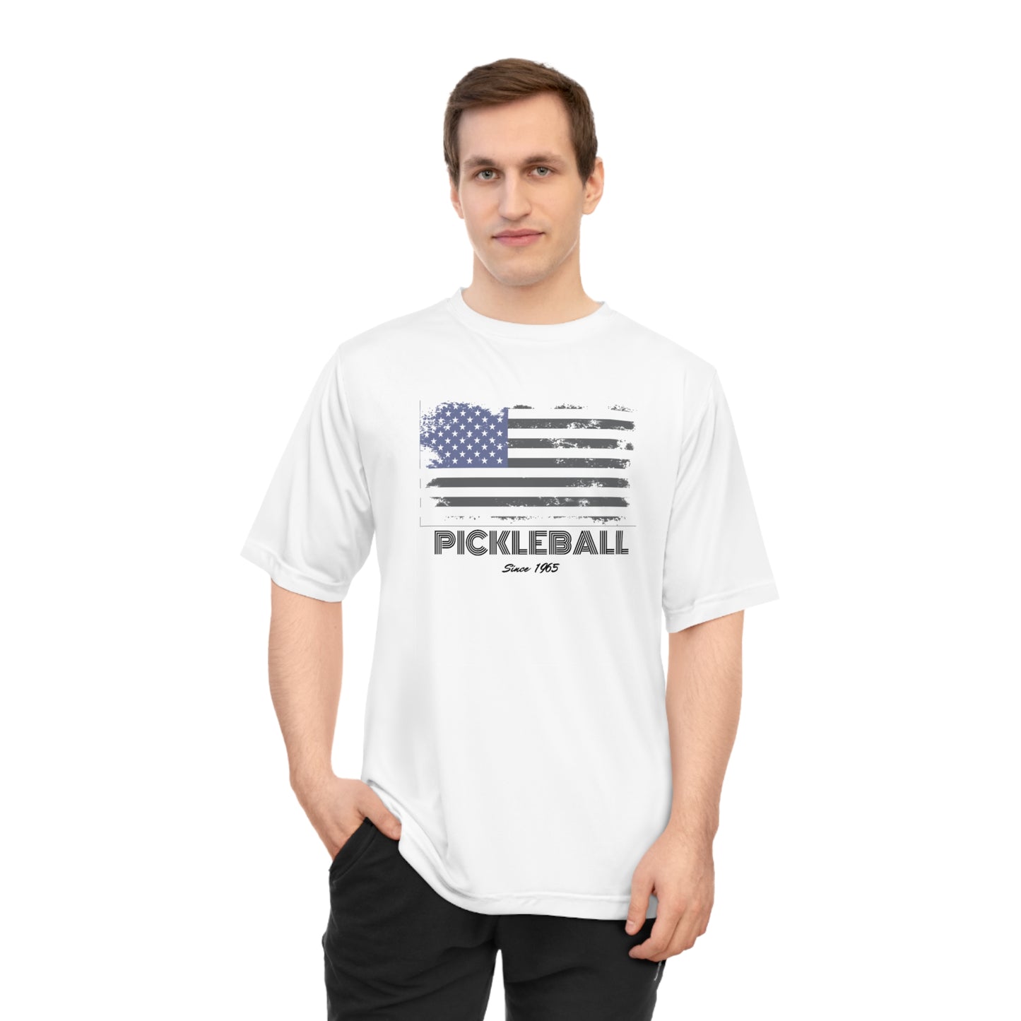 Unisex American Flag USA Pickleball Since 1965 Patriotic Performance T-shirt