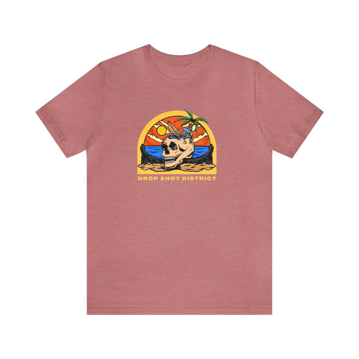 Unisex Drop Shot District Skeleton Premium Pickleball T-Shirt