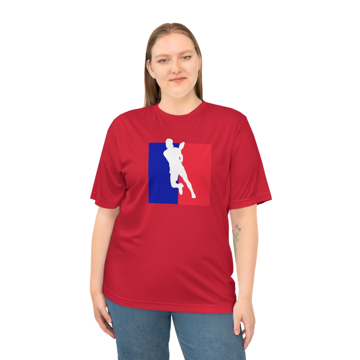 Unisex Pickleball Player Logo Performance T-shirt