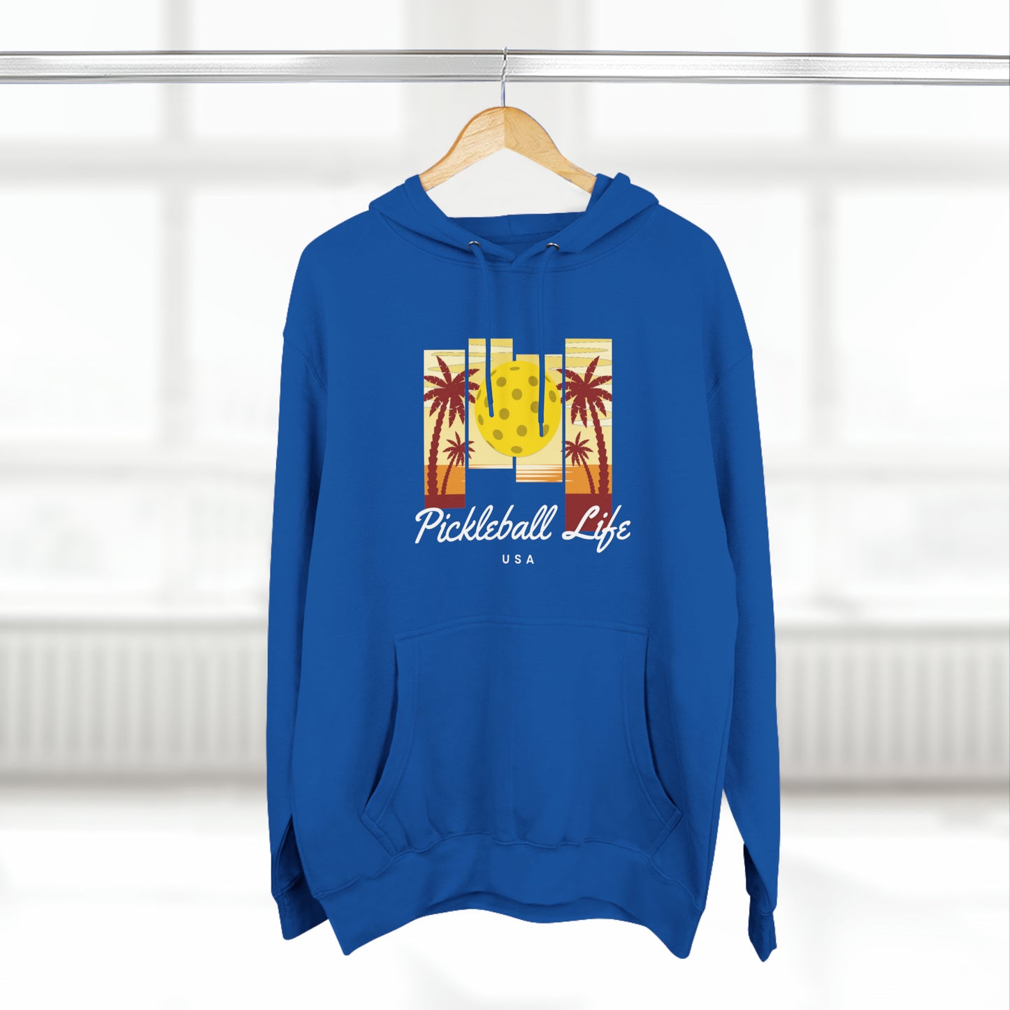 Pickleball Life Lifestyle USA Premium Unisex Pullover Hoodie