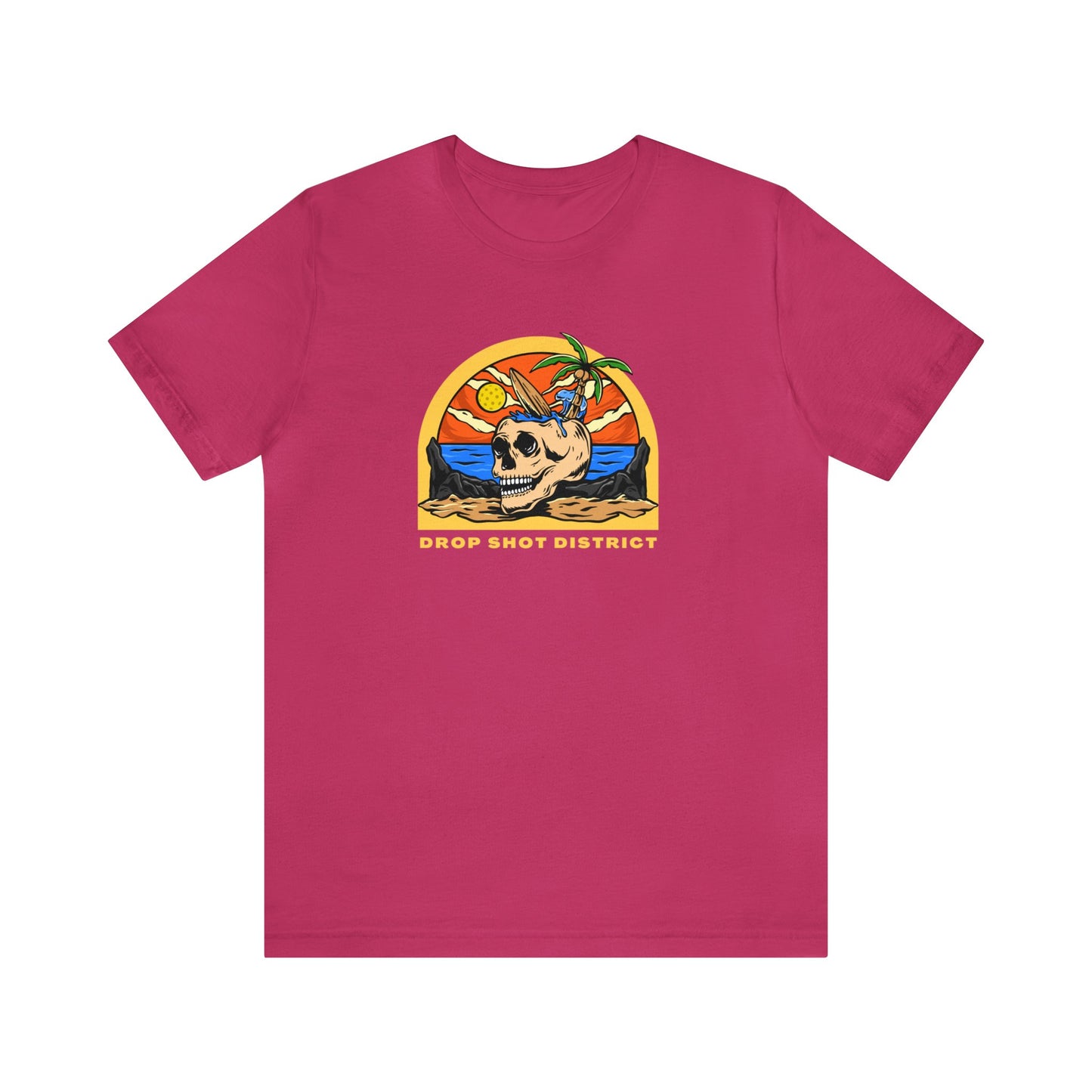 Unisex Drop Shot District Skeleton Premium Pickleball T-Shirt