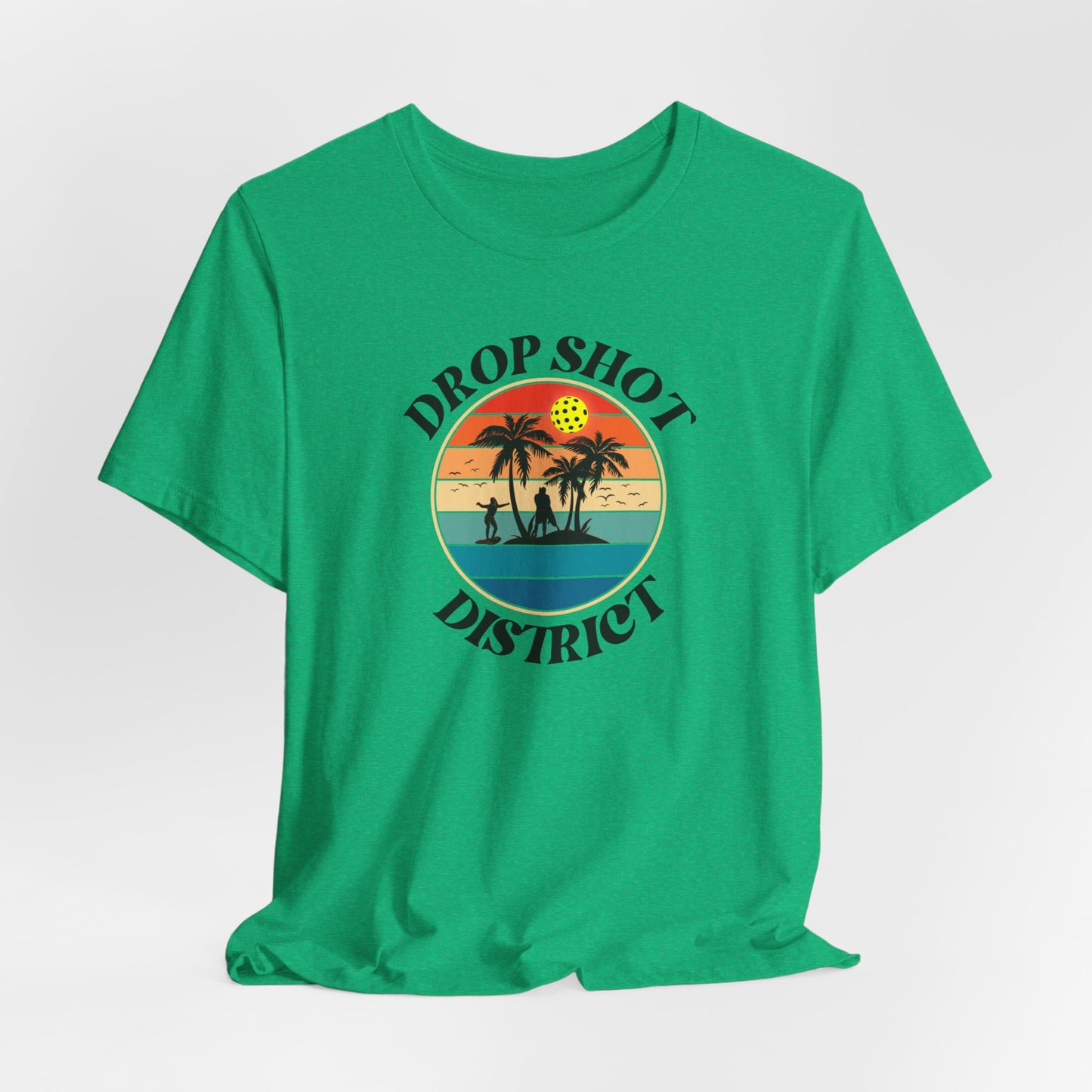 Unisex Drop Shot District Logo Premium Pickleball T-Shirt