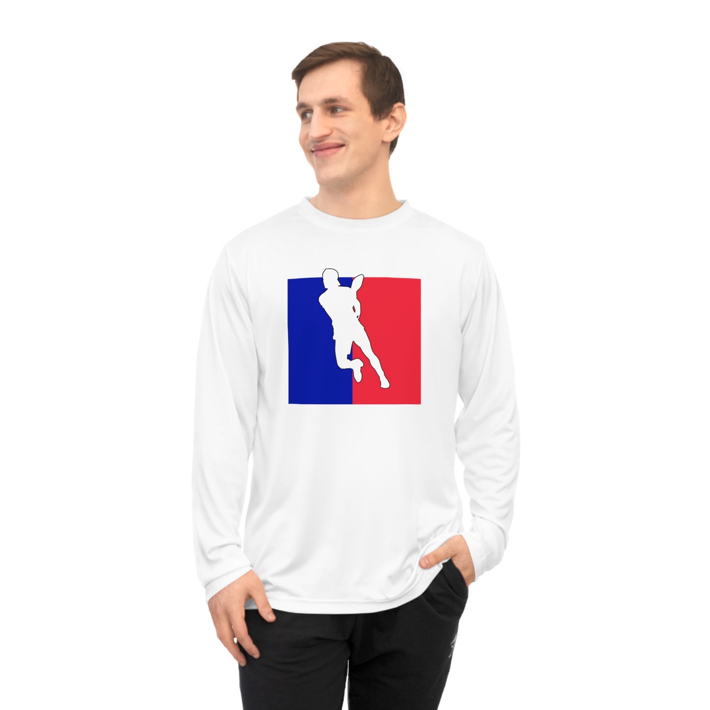 Unisex Pickleball Player Logo Performance Long Sleeve Shirt