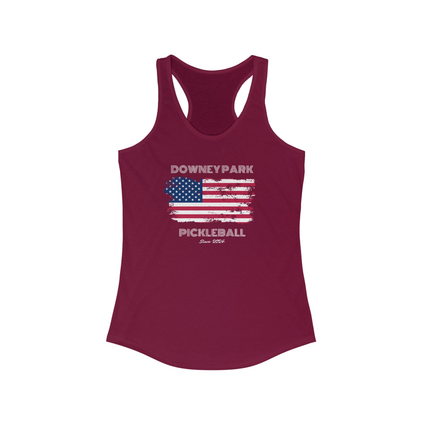 Downey Park Pickleball Since 2024 Racerback Tank