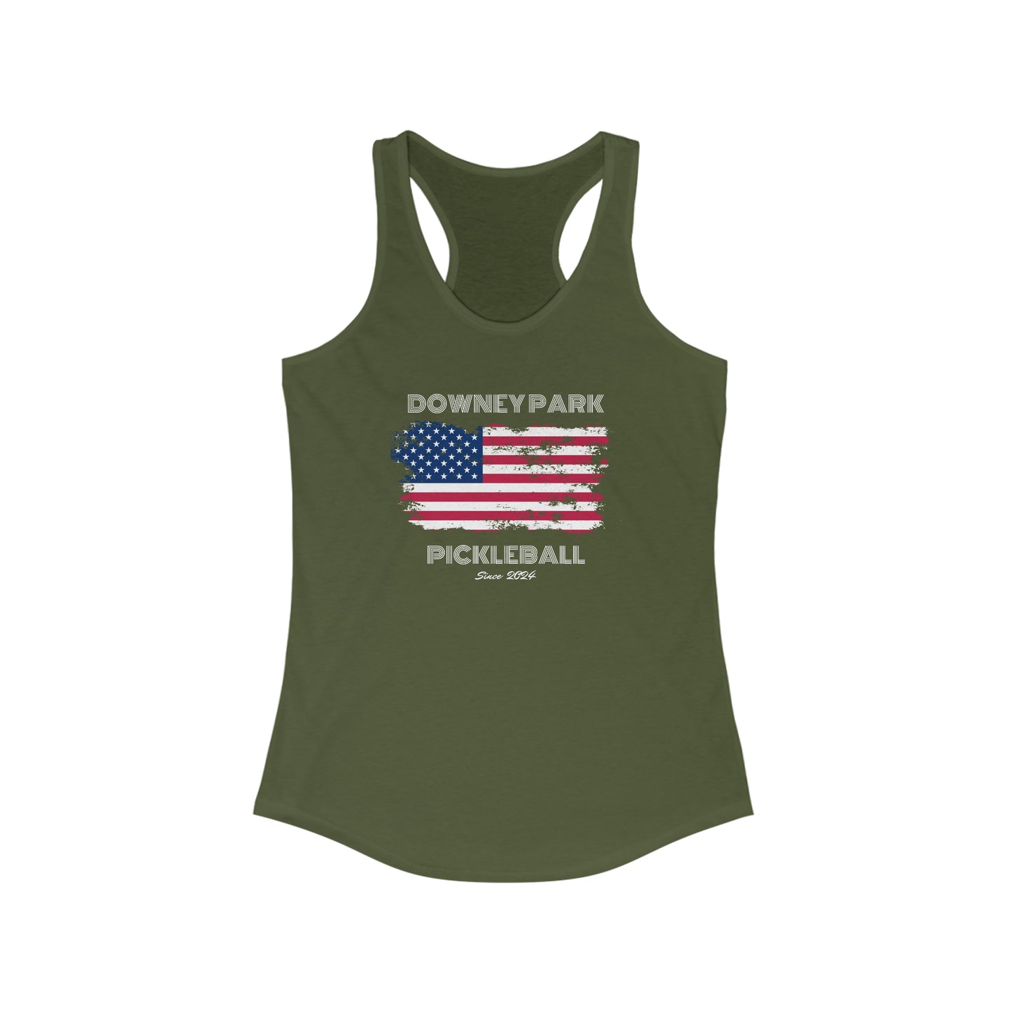 Downey Park Pickleball Since 2024 Racerback Tank