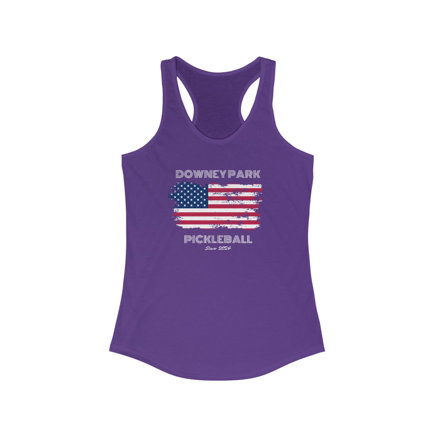 Downey Park Pickleball Since 2024 Racerback Tank