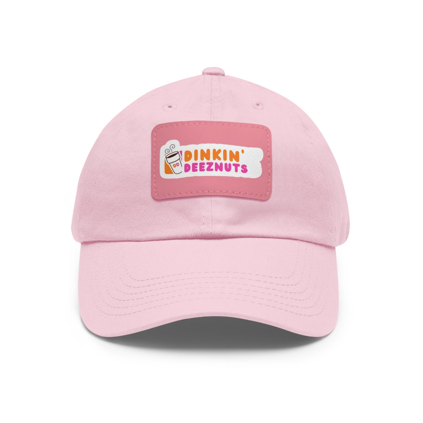 Dinkin Deeznuts Funny Pickleball Hat with Leather Patch | Dinking