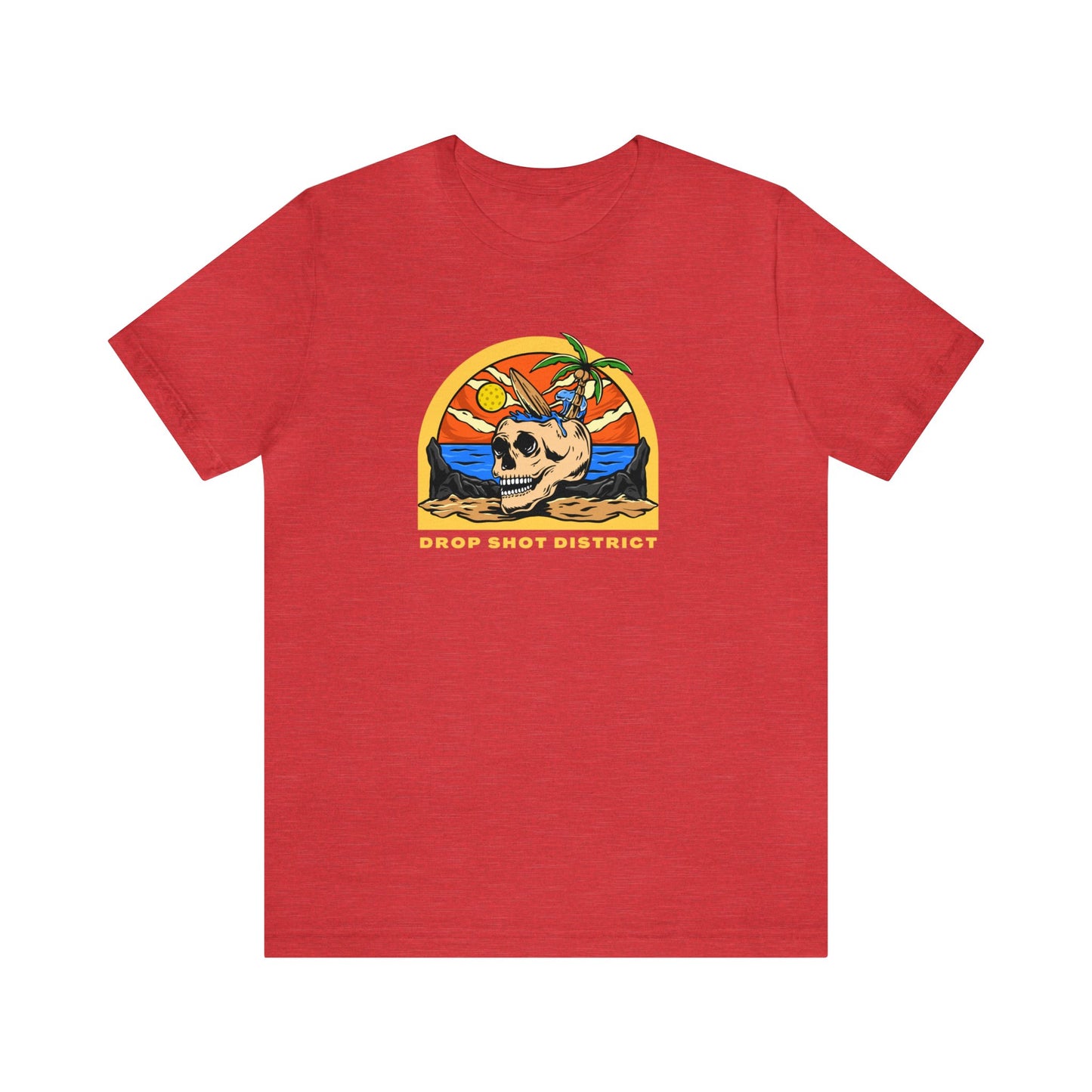 Unisex Drop Shot District Skeleton Premium Pickleball T-Shirt