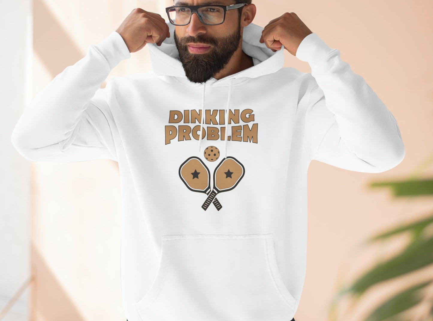 Gorgeous Unisex Dinking Problem Premium Pickleball Pullover Hoodie