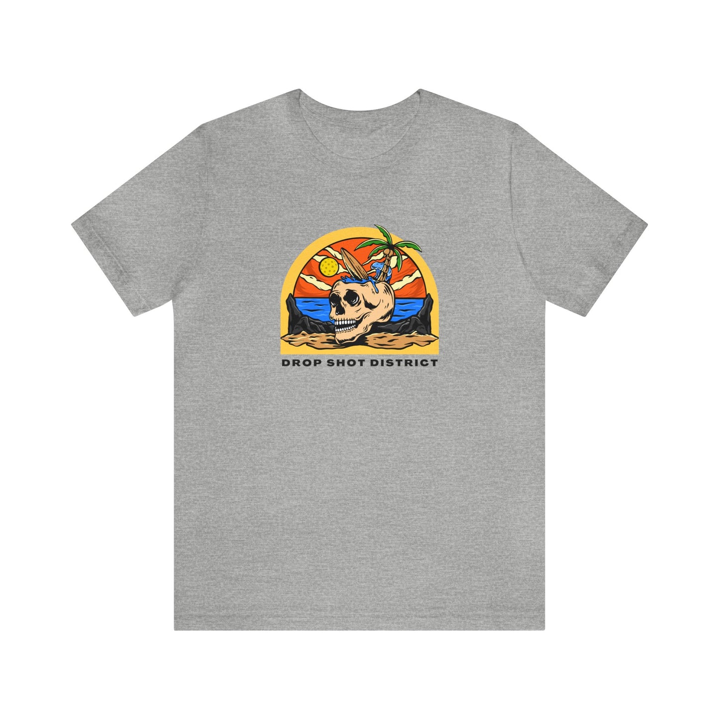 Unisex Drop Shot District Skeleton Premium Pickleball T-Shirt