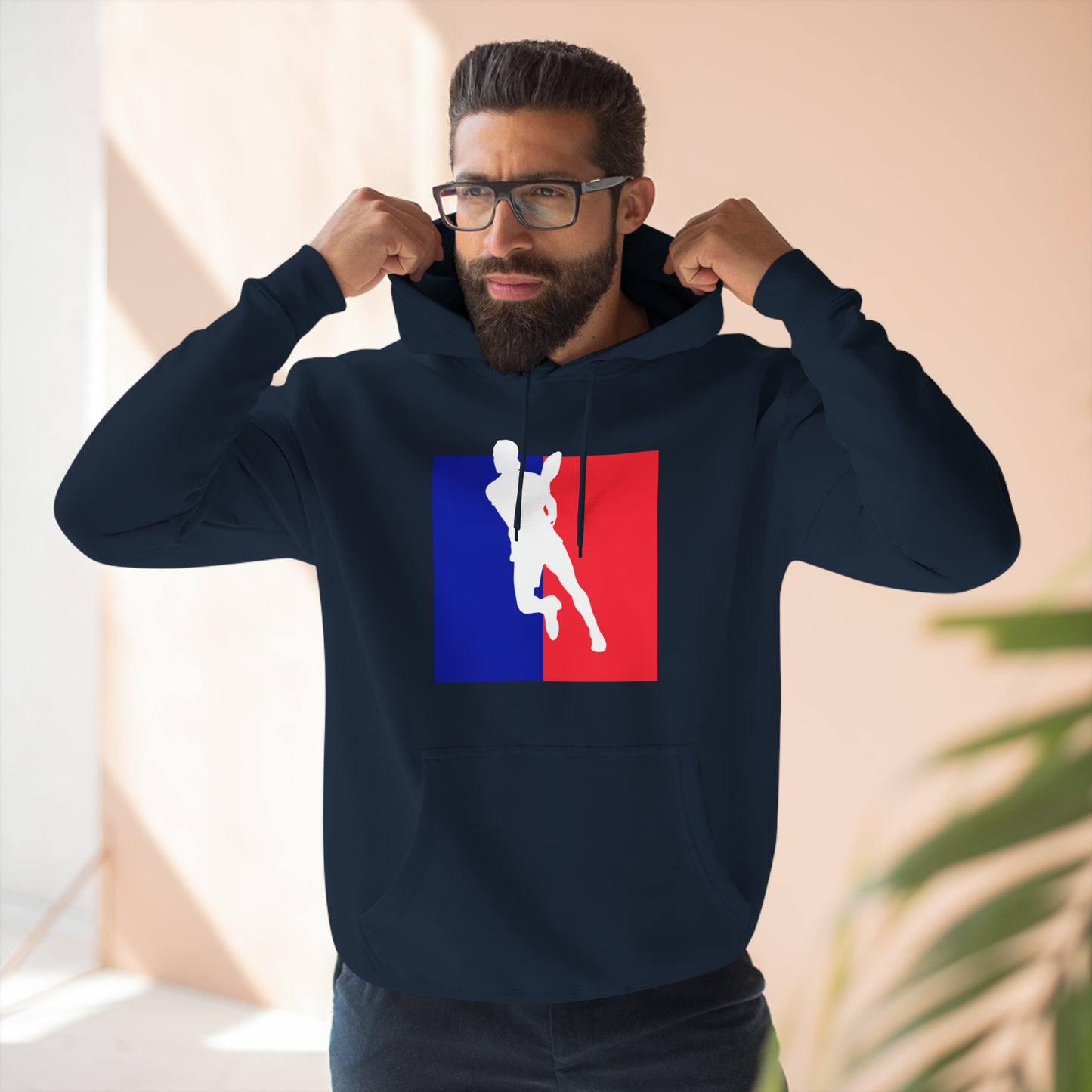 Unisex Pickleball Player Logo Premium Pullover Pickleball Hoodie